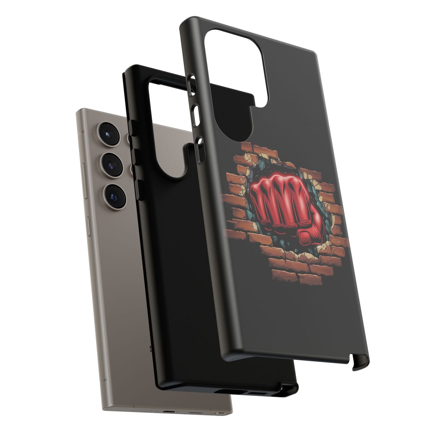 Samsung Galaxy Tough Case - Red Fist Smashing Design