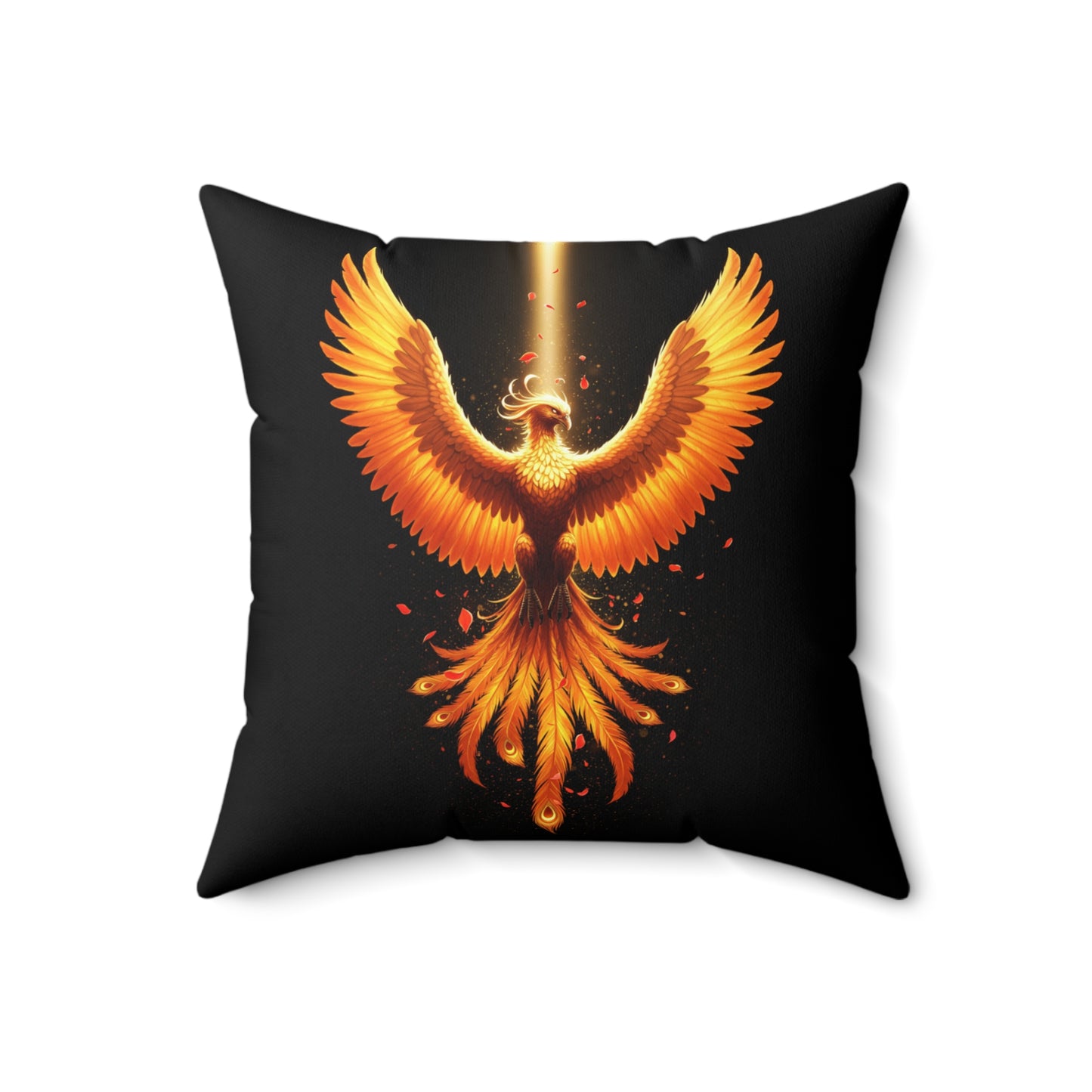 Phoenix Square Pillow Mythical Pillow Legendary Decor Modern Home Decor Throw Pillow