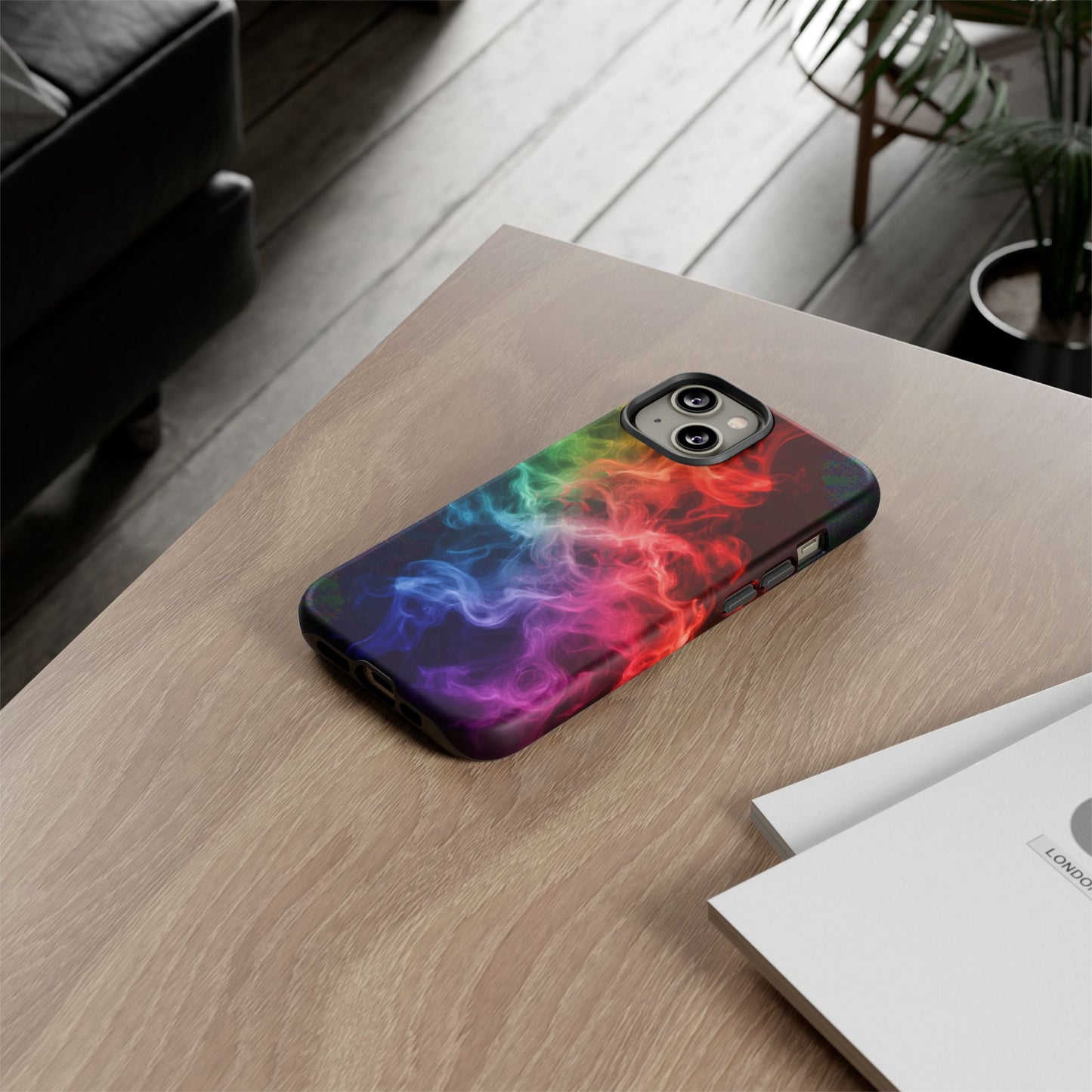 iPhone Case - Colorful Smoke Design