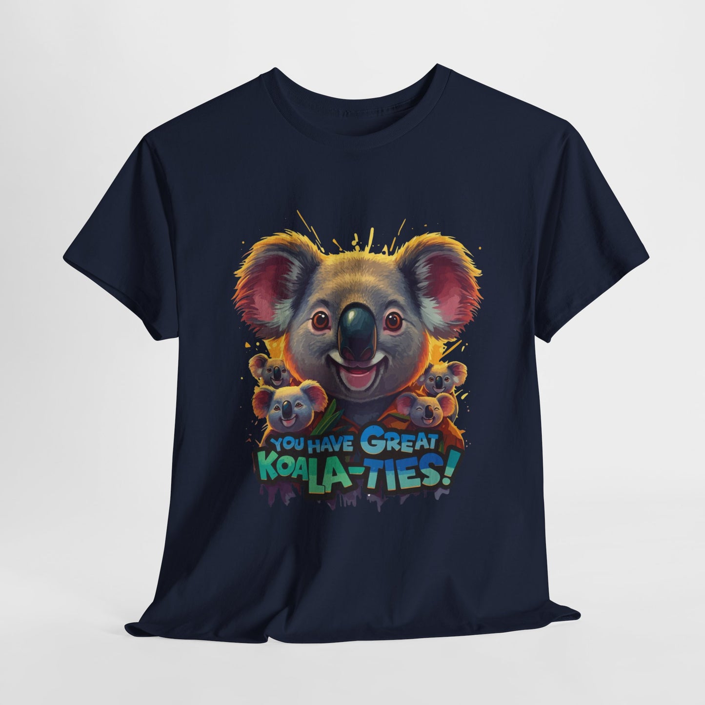 You Have Great Koala‑ties Tee – Cute Koala Pun T‑Shirt, Animal Lover Gift, Funny Wildlife Graphic, Unisex Casual Tee