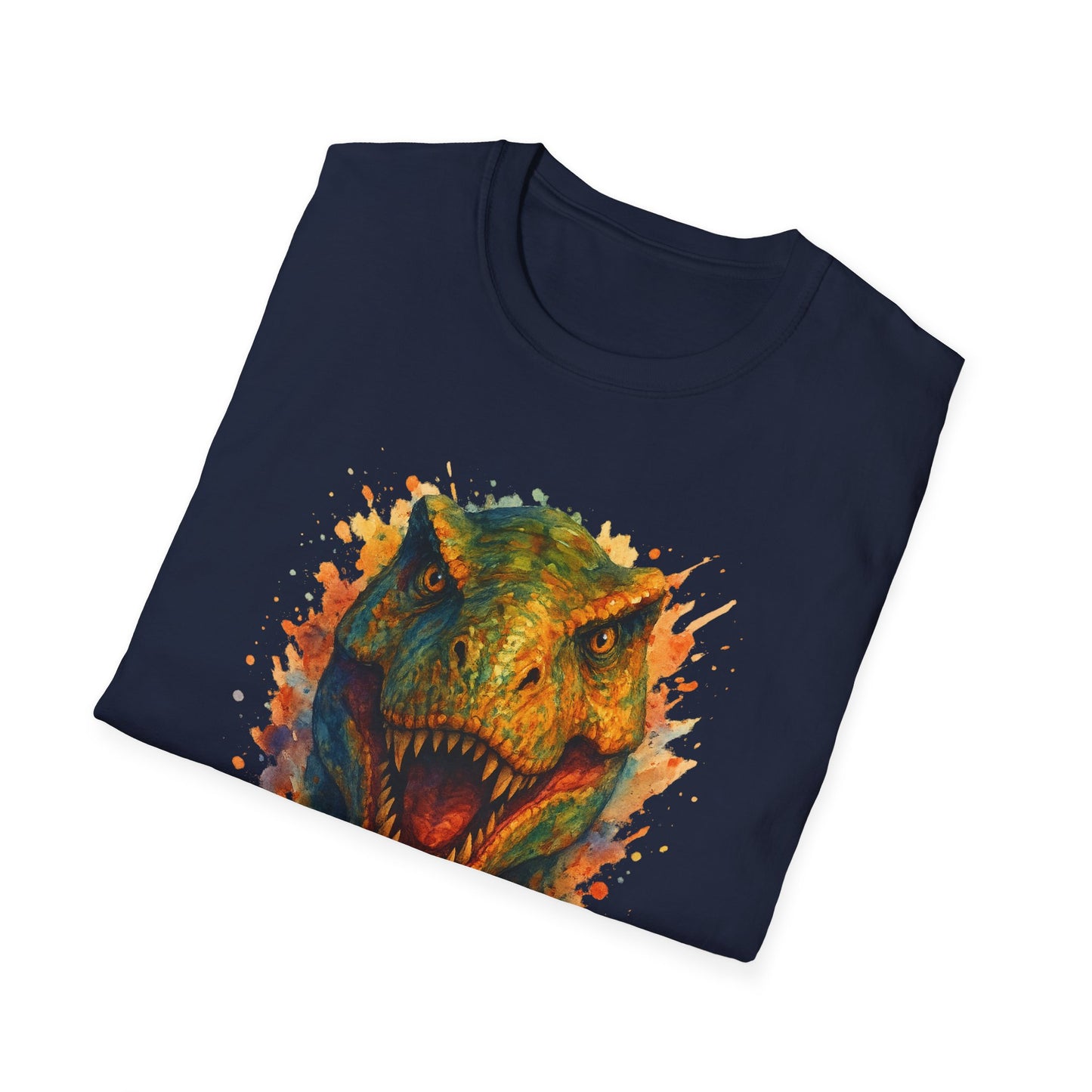 Watercolor T-Rex T-Shirt | Psychedelic Dinosaur Tee | Prehistoric Rainbow Dino Gift | Unisex Cotton Graphic Shirt Jurassic Tee