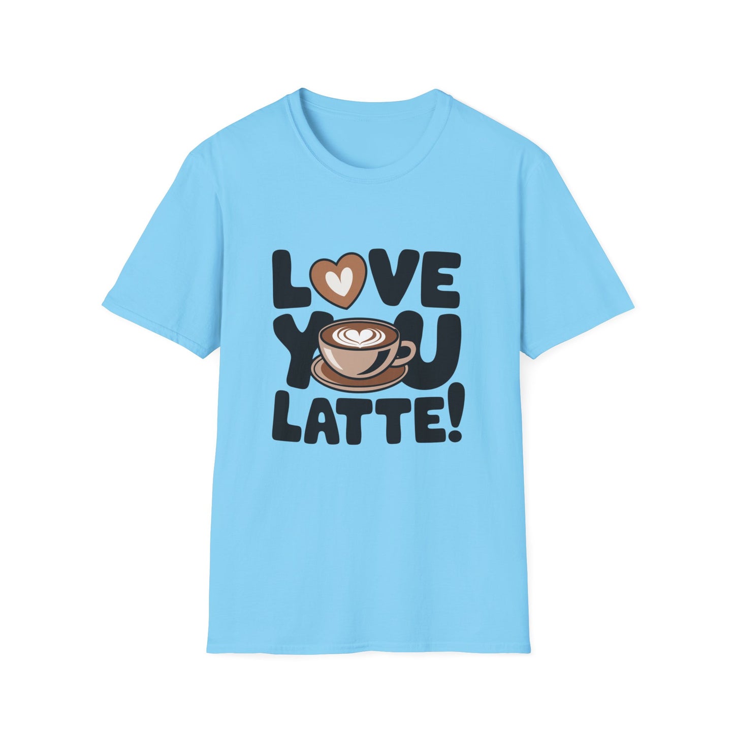 Love You Latte T‑Shirt – Cute Coffee Pun Tee | Latte Lover Gift | Coffee Humor Graphic Tee | Unisex Soft Cotton Coffee Shirt