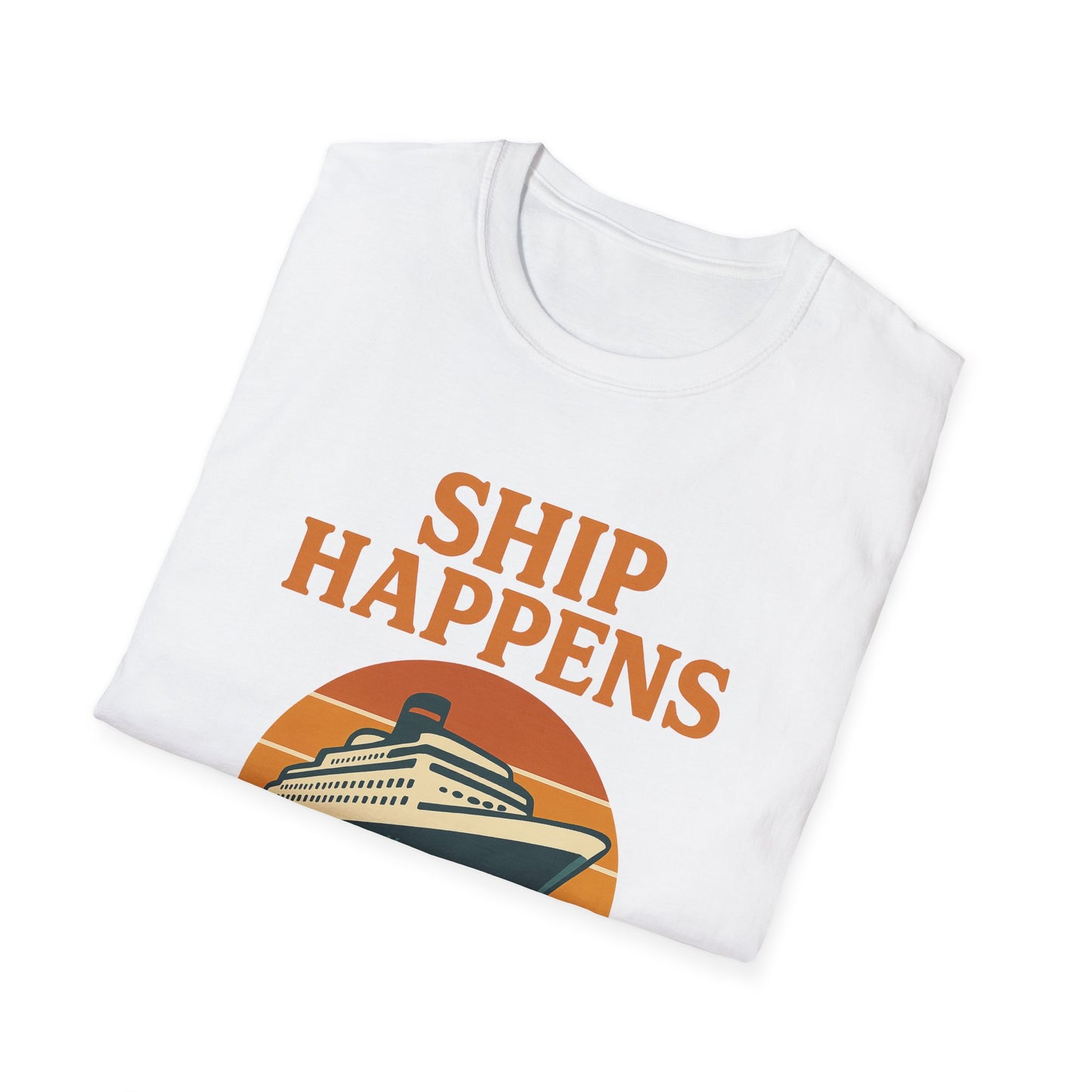 Ship Happens Tee • Funny Nautical Pun Shirt • Comfort Colors Unisex Cruise Vacation Tee • Ocean Humor • Gift for Sailors & Beach Lovers