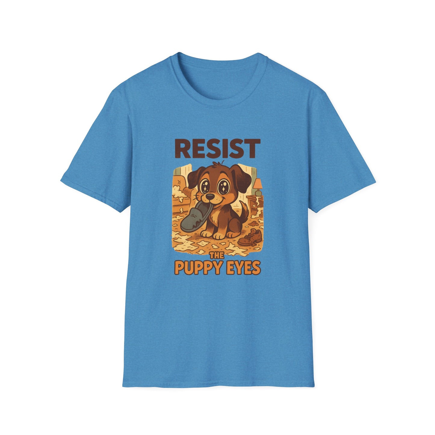 Resist the Puppy Eyes Dog Tee - Cute Puppy Eyes Graphic T-Shirt for Dog Lovers, Funny Pet Gift Shirt, Unisex Animal Lover Tee
