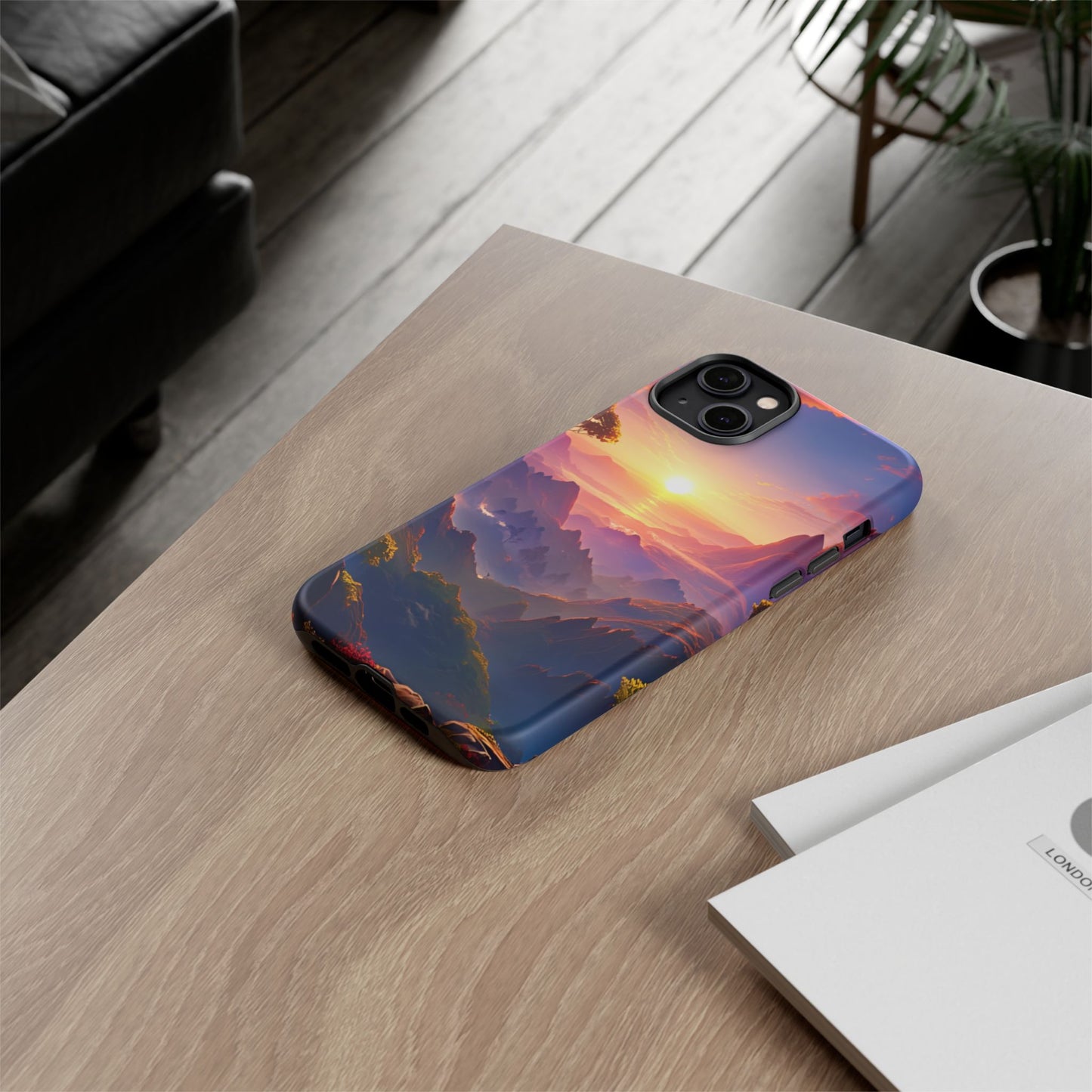 iPhone Tough Case - Artistic Sunset Landscape