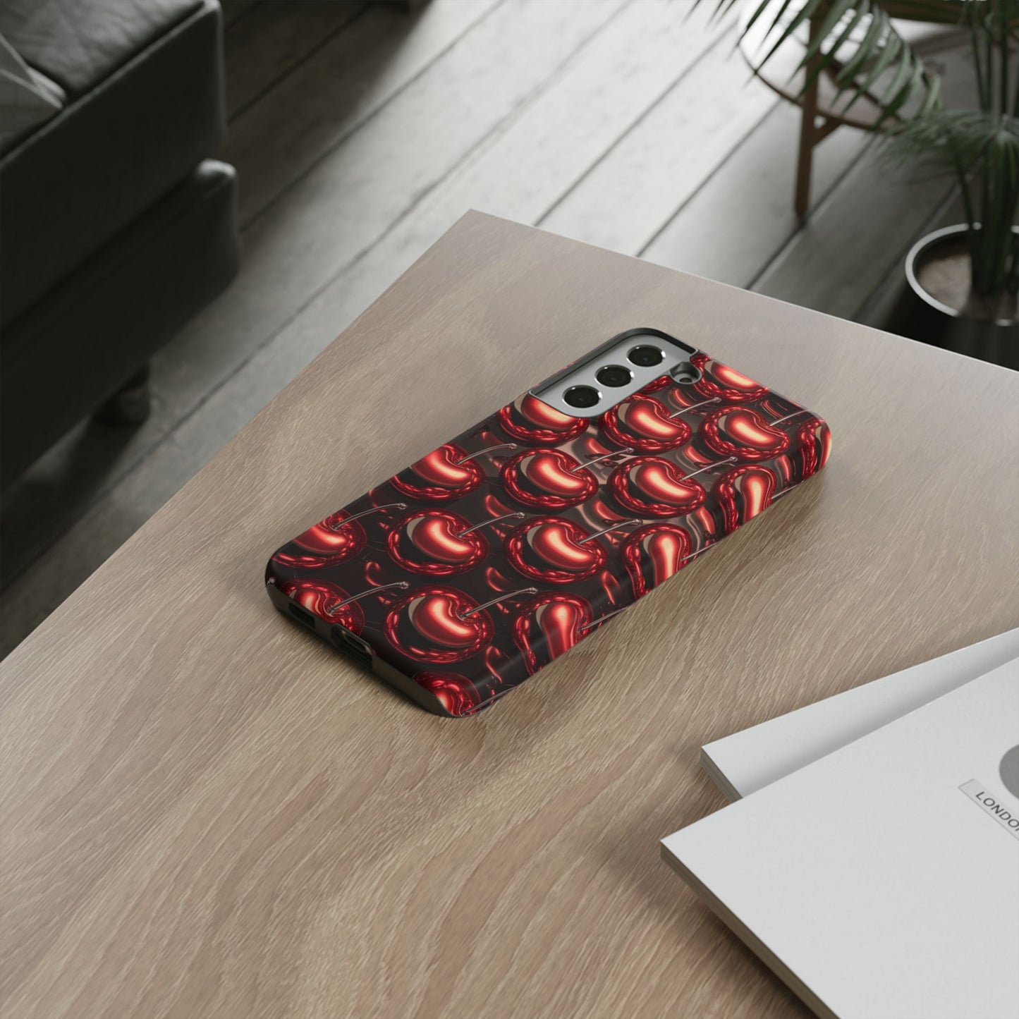 Phone Case - Shiny Cherries Design for Samsung Galaxy
