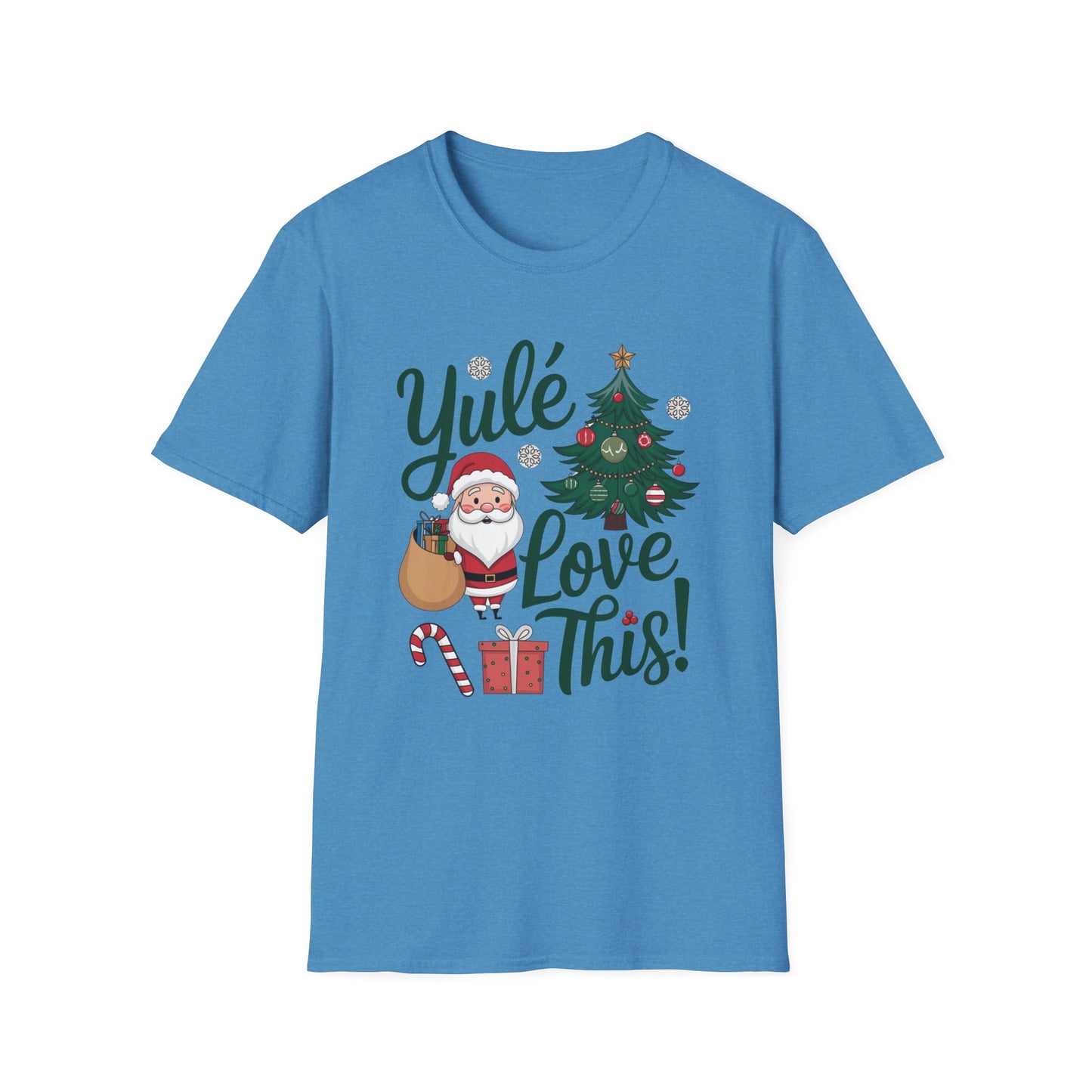 Christmas Santa Yule Love This Unisex T-Shirt, Gift Present Holiday Tee, Softstyle Top, Festive Santa Tree Tee, Christmas Shirt