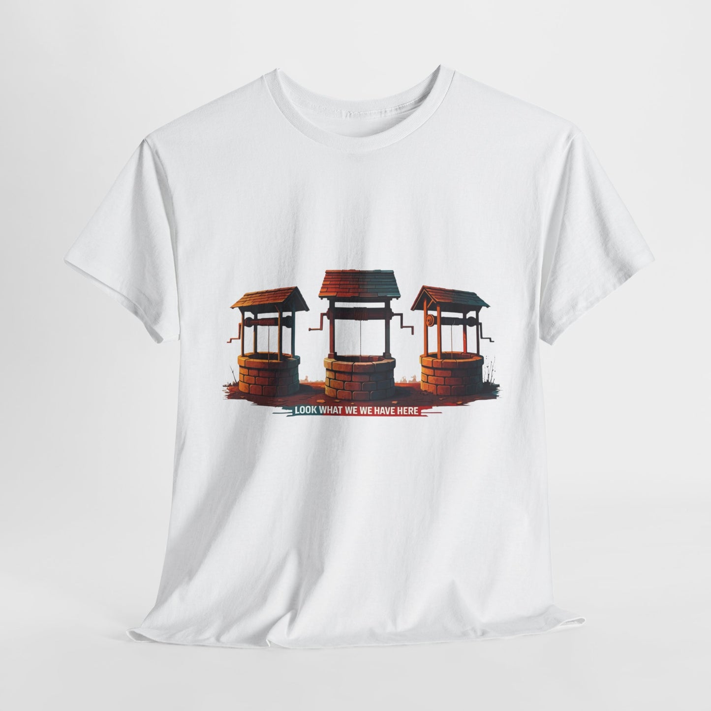 Funny “Well Well Well” T-Shirt • Pun Graphic Tee with Wishing Wells • Retro Vintage Humor Shirt • Gift for Pun Lovers & Joke Fans