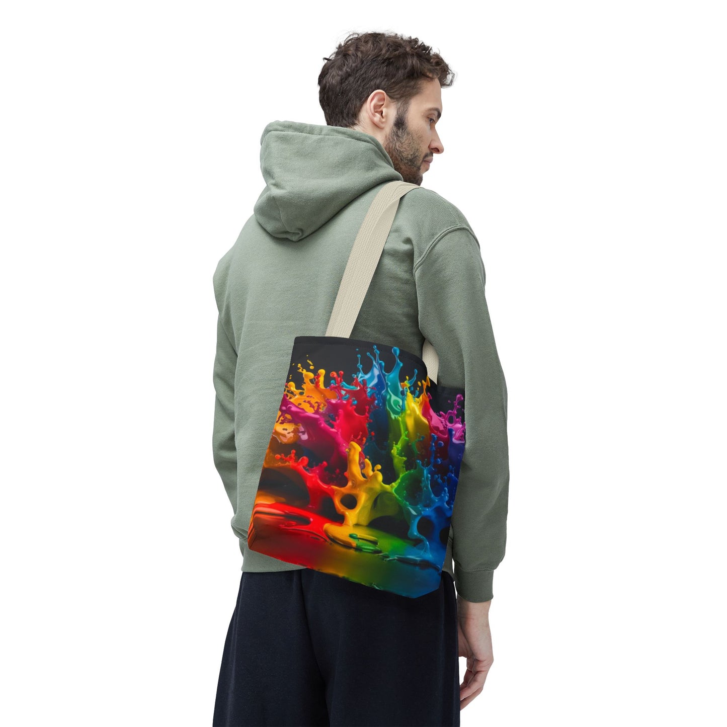 Colorful Splash Tote Bag - Vibrant Art for Every Occasion