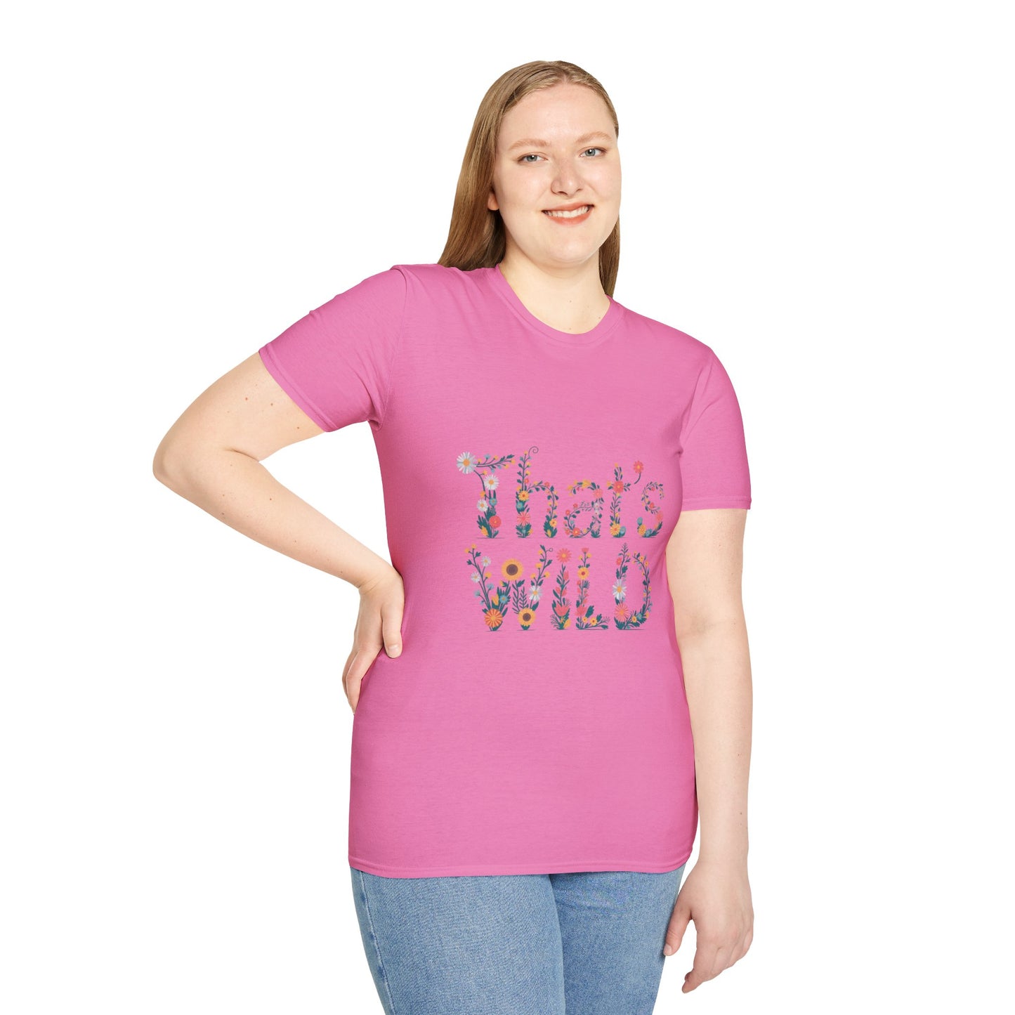 Cottagecore Floral ‘That’s Wild’ Graphic Tee • Wildflower Nature Shirt • Retro Bloom T‑shirt • Botanical Cottagecore Aesthetic Gift