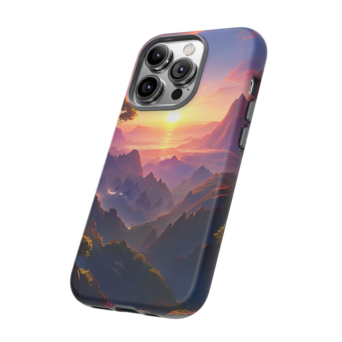 iPhone Tough Case - Artistic Sunset Landscape