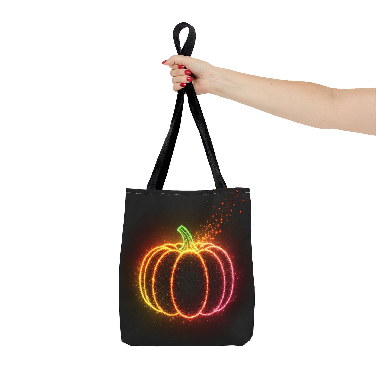 Neon Pumpkin Tote Bag, Halloween Tote, Fall Aesthetic Trick Or Treat Bag, Spooky Season Accessory, Pumpkin Bag, Fall Gift Idea