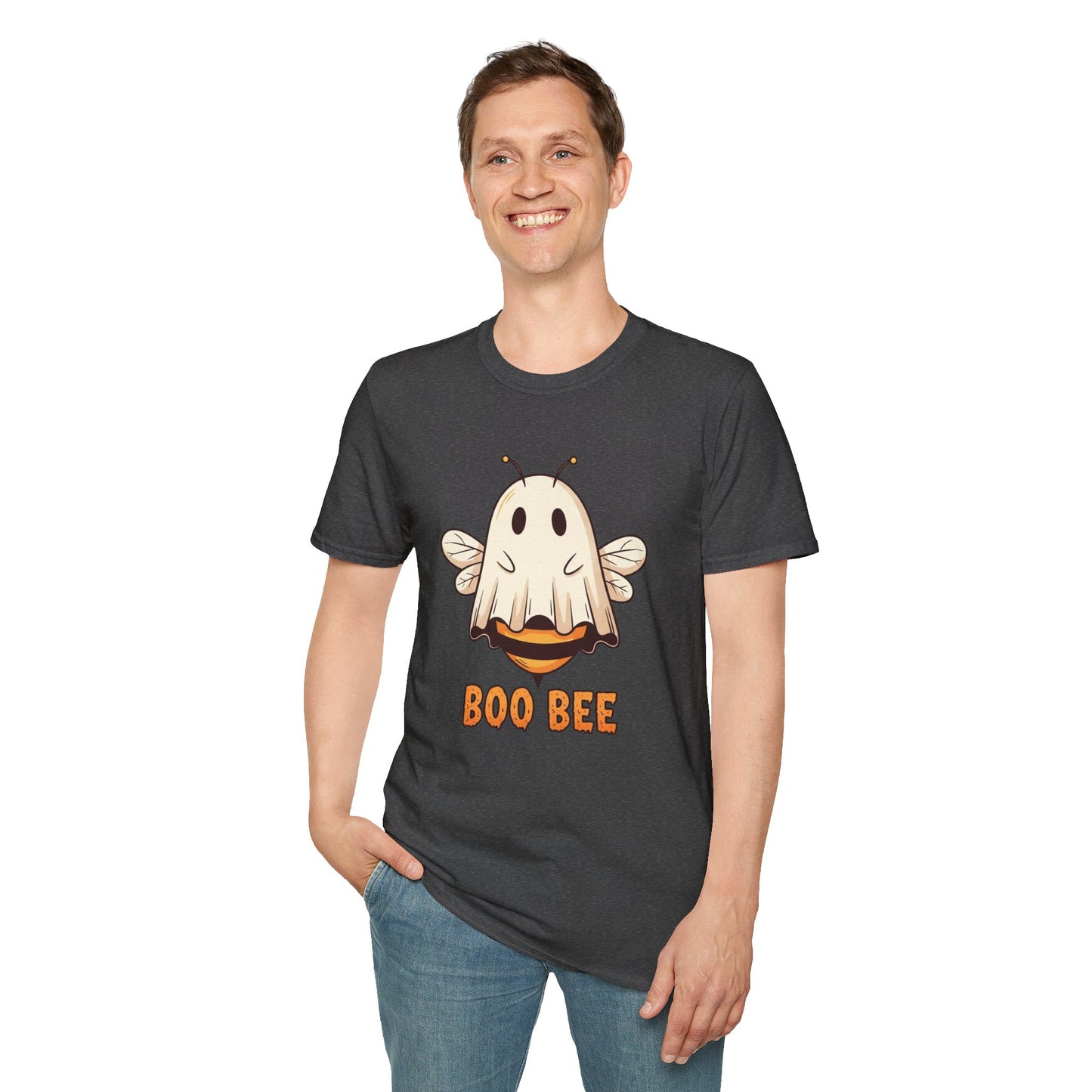 Funny Boo Bee Halloween Shirt – Cute Ghost Bee Costume Tee, Spooky Season Pun Shirt, Bee Lover Gift, Fall T-Shirt, Unisex Sizes