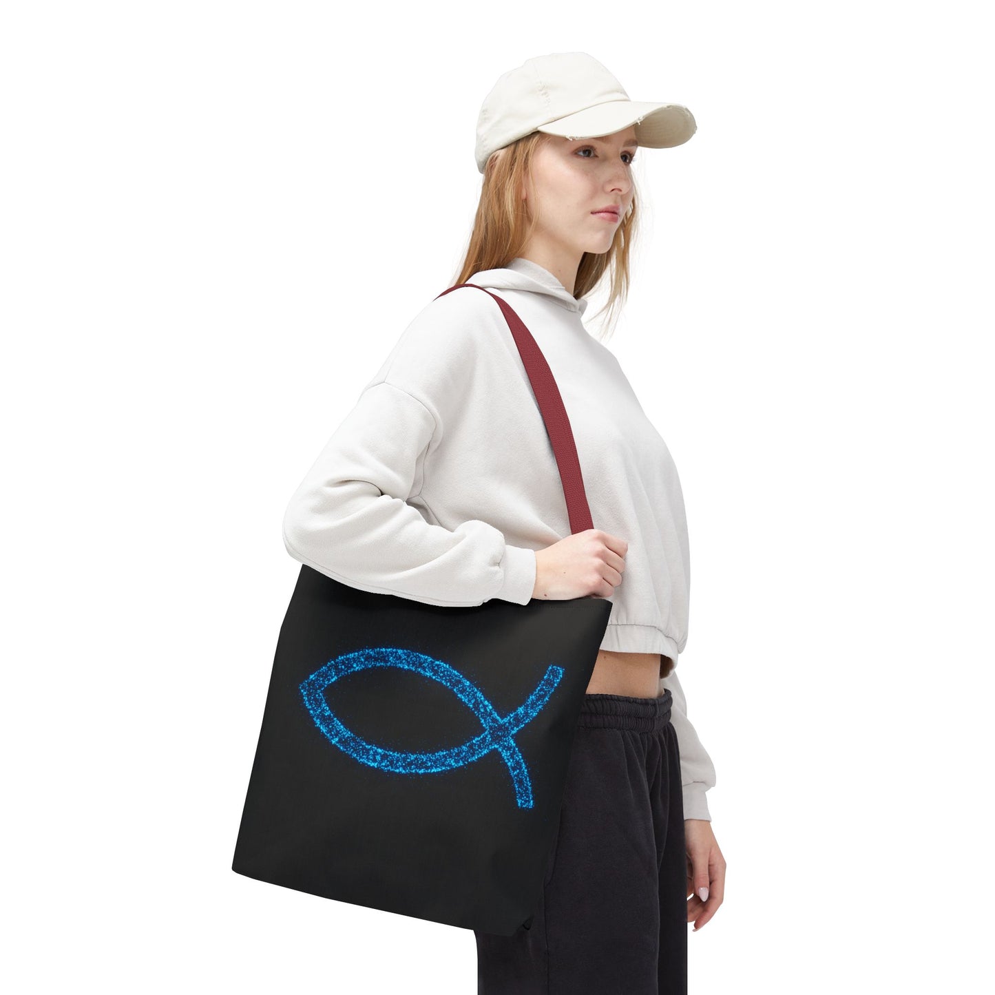 Sparkling Fish Symbol Tote Bag - Inspirational Vibes