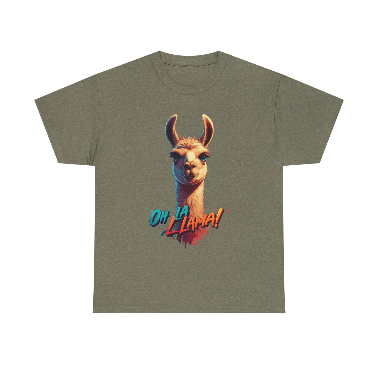 Oh la Llama Graphic Tee | Fun Llama T-Shirt, Cute Animal Lover Shirt, Llama Lover Gift, Quirky Party Tee, Trending Llama Fashion