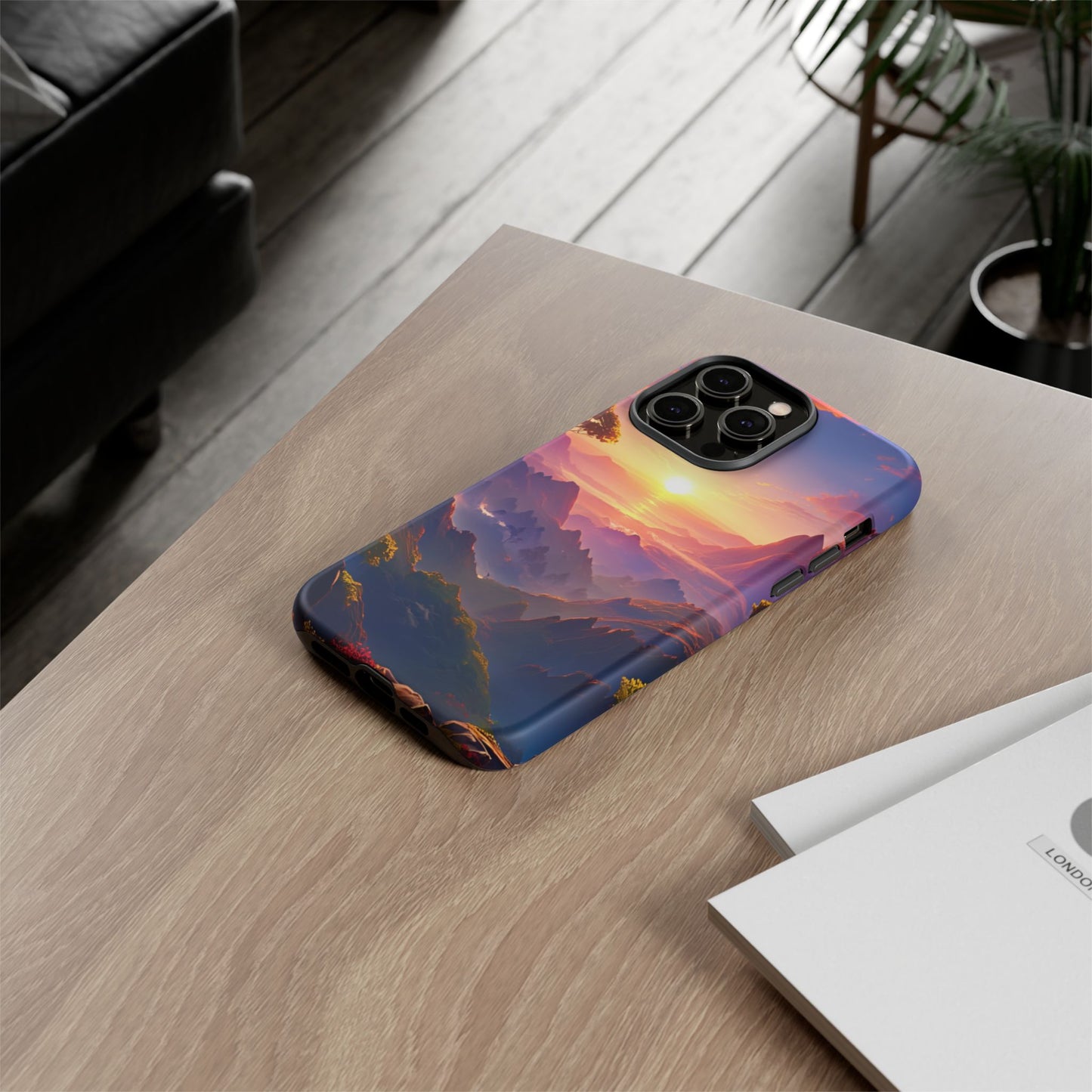 iPhone Tough Case - Artistic Sunset Landscape