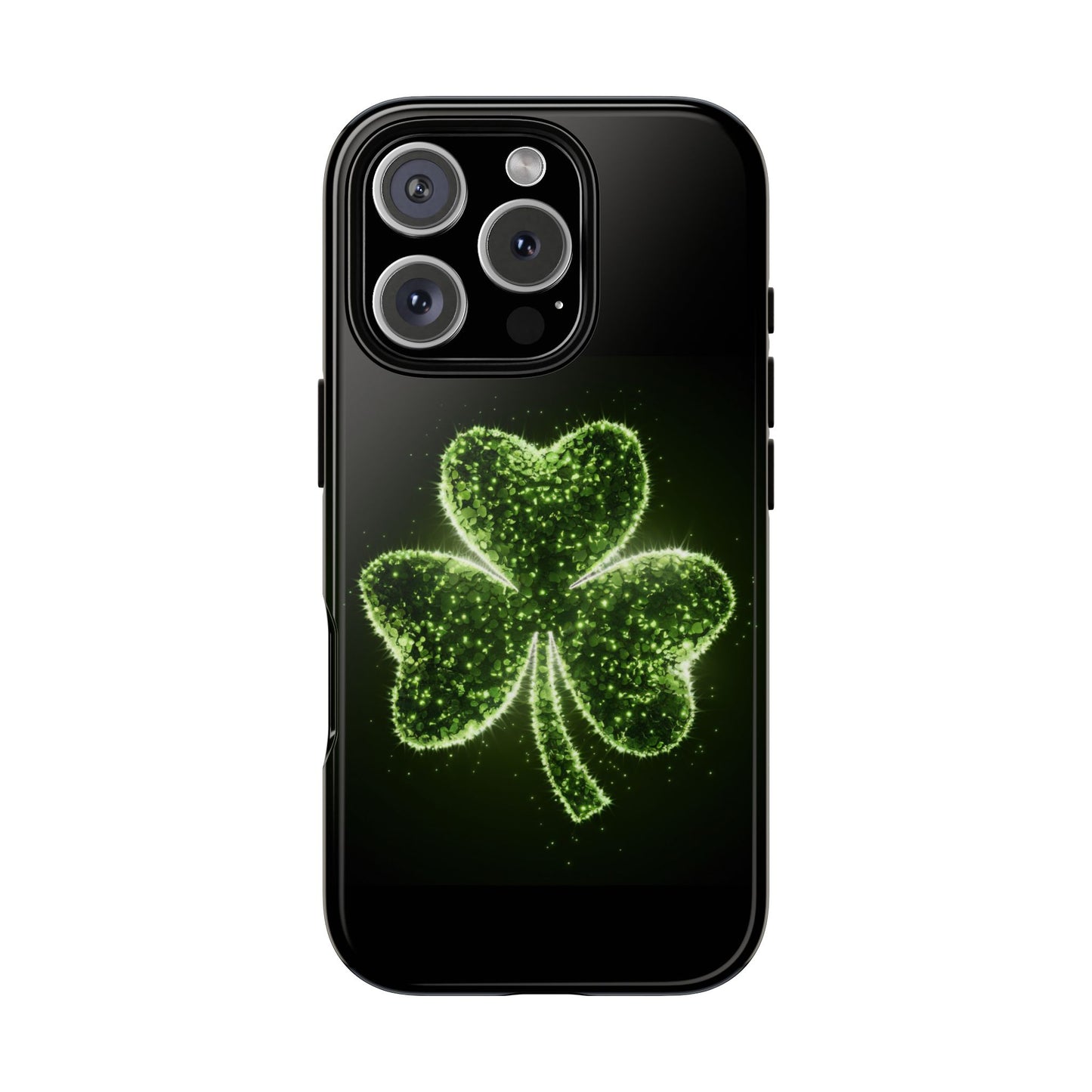 iPhone Tough Case - Shiny Shamrock Design