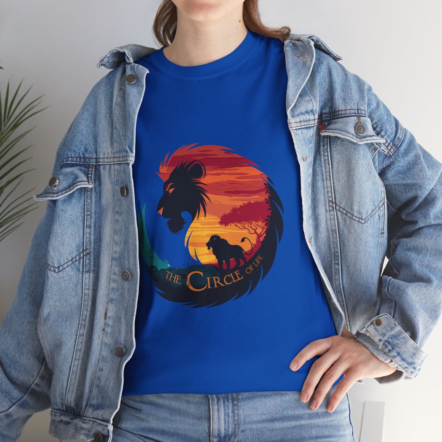 The Circle of Life Lion Shirt – Sunset Safari Wildlife Graphic Tee – Inspirational Nature T-Shirt for Animal Lovers & Adventure Fans