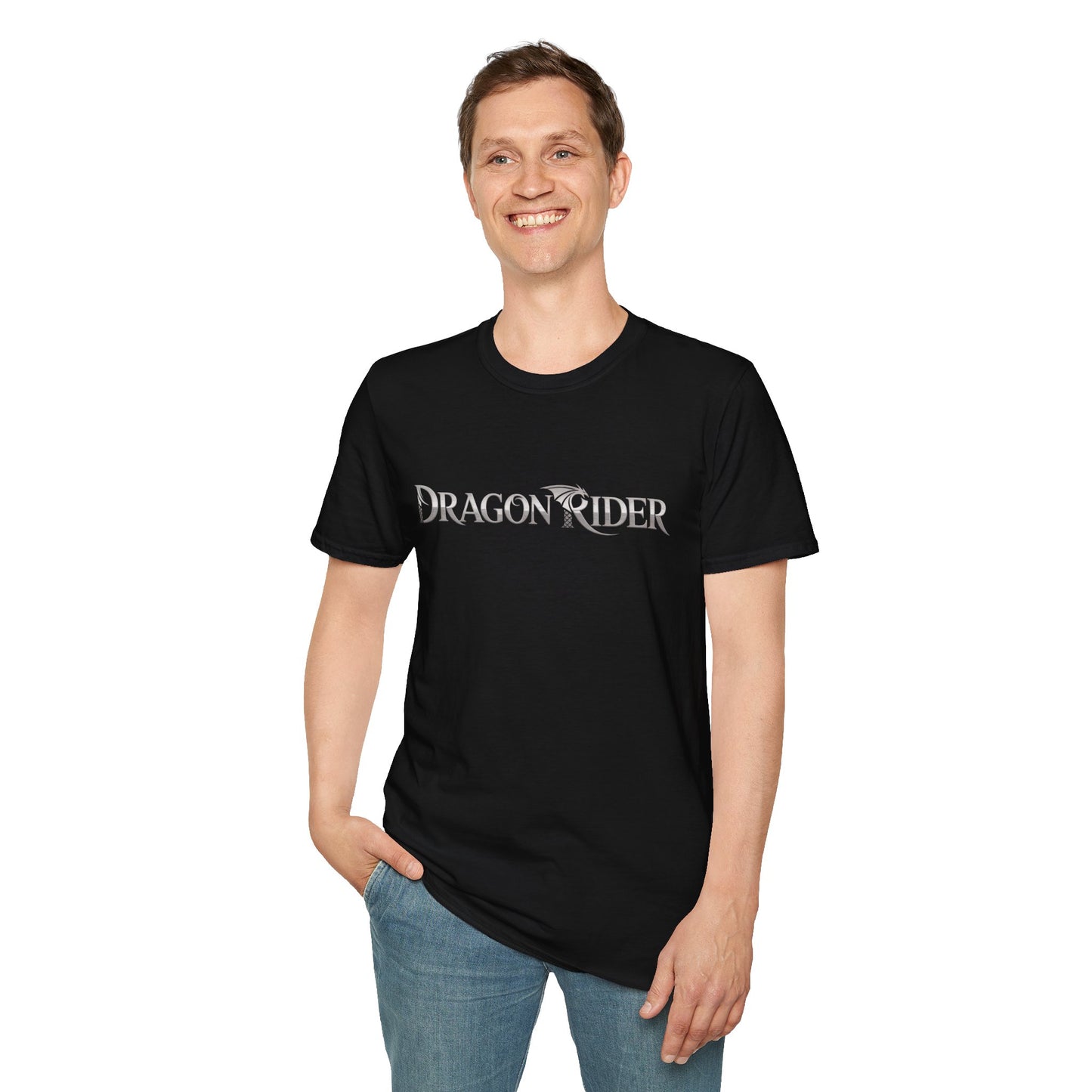 Dragon Rider T-Shirt | Fantasy Dragon Graphic Tee | Unisex Nerdy Shirt | Gamer Gift | Medieval Mythical Shirt | Cosplay Style Tee
