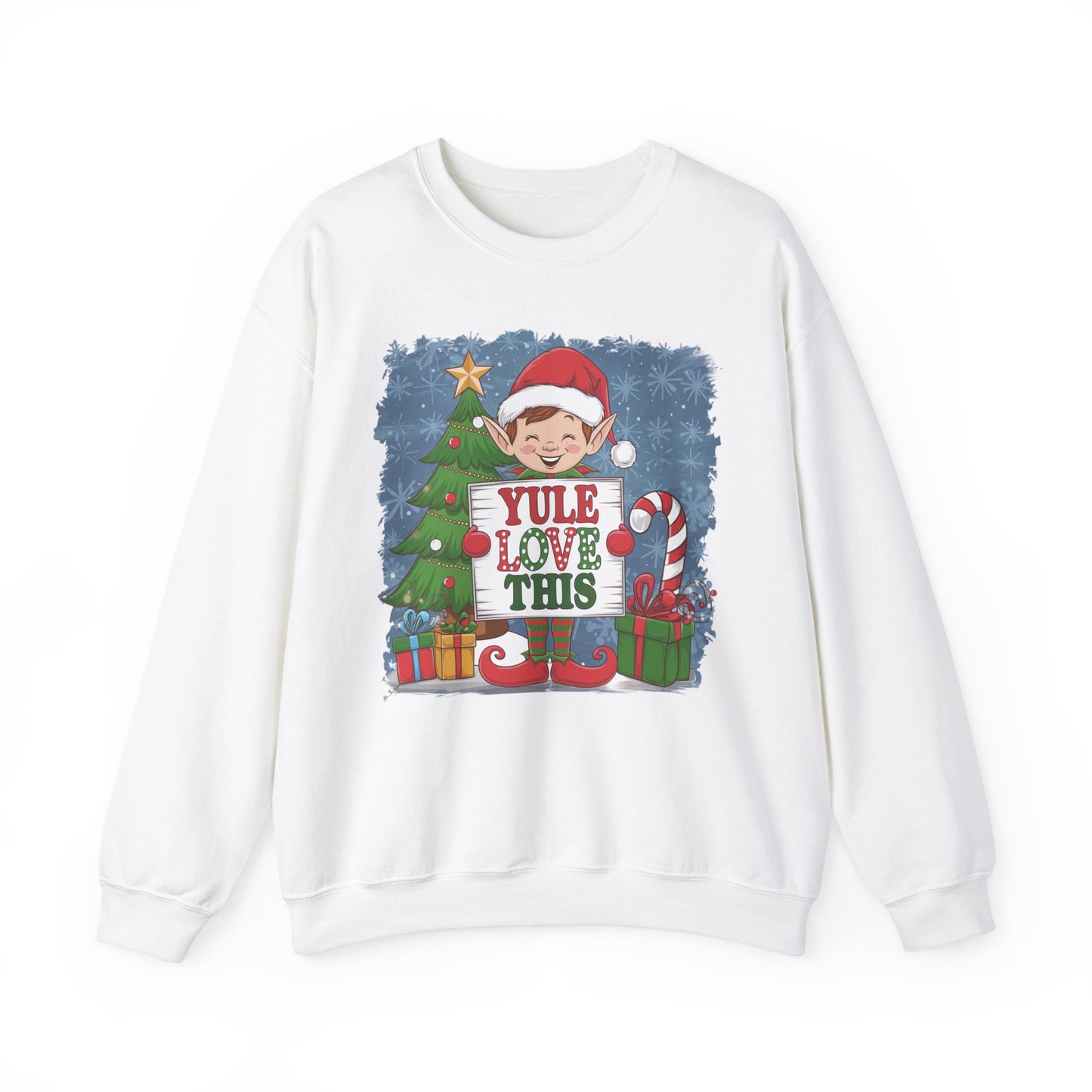 Christmas Elf Sweatshirt 'Yule Love This'