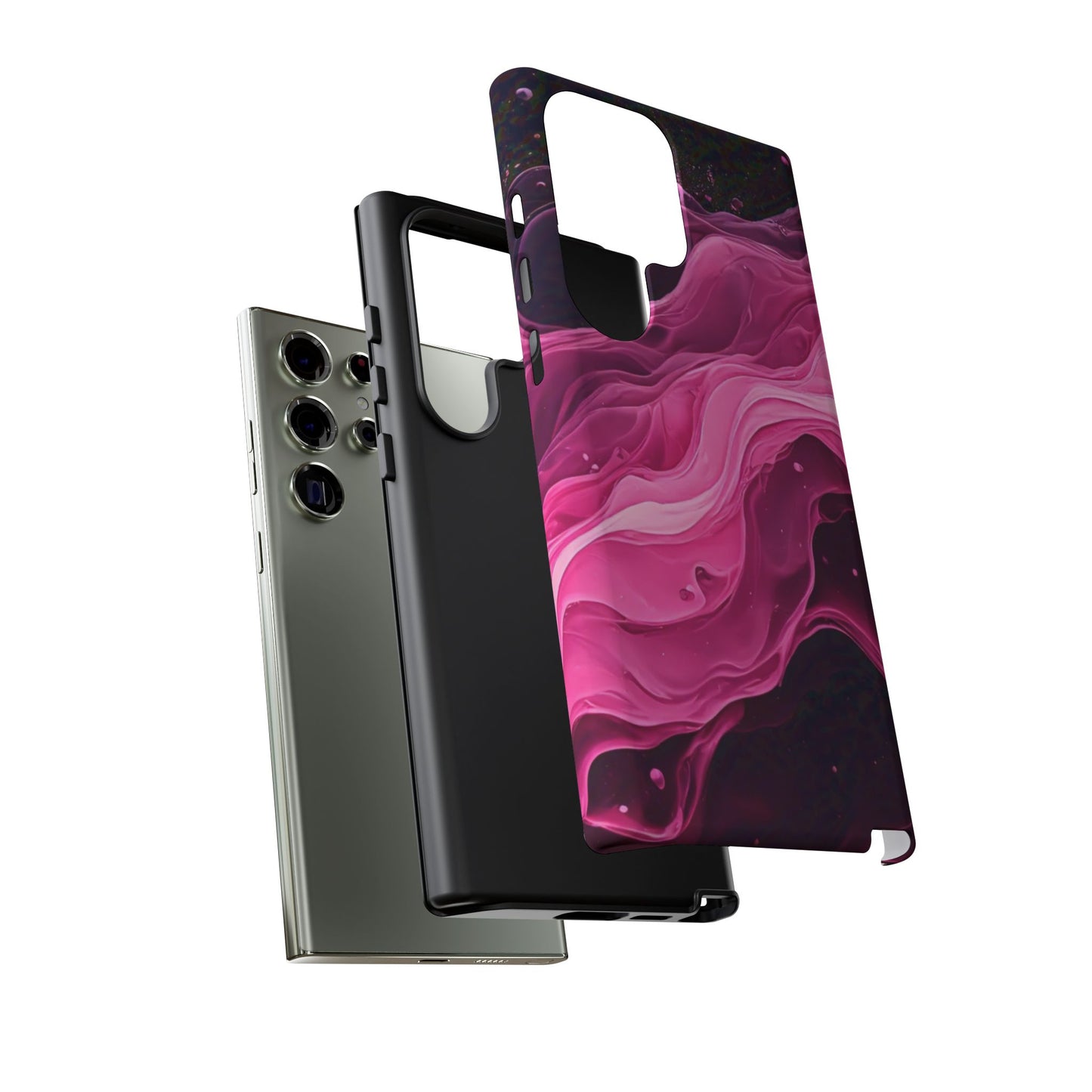Samsung Galaxy Pink Paint Splash phone cover