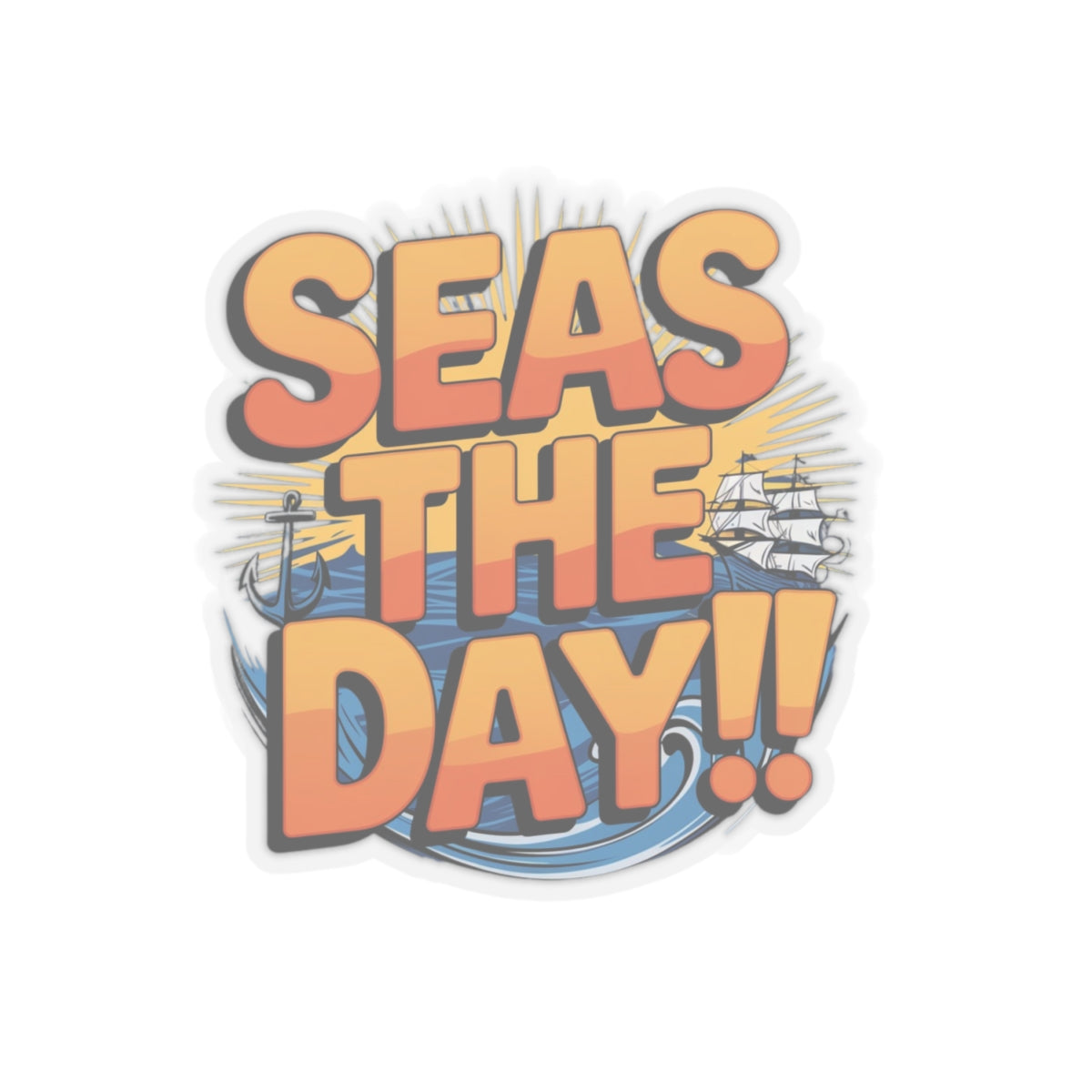 Sticker - Seas the Day Pun