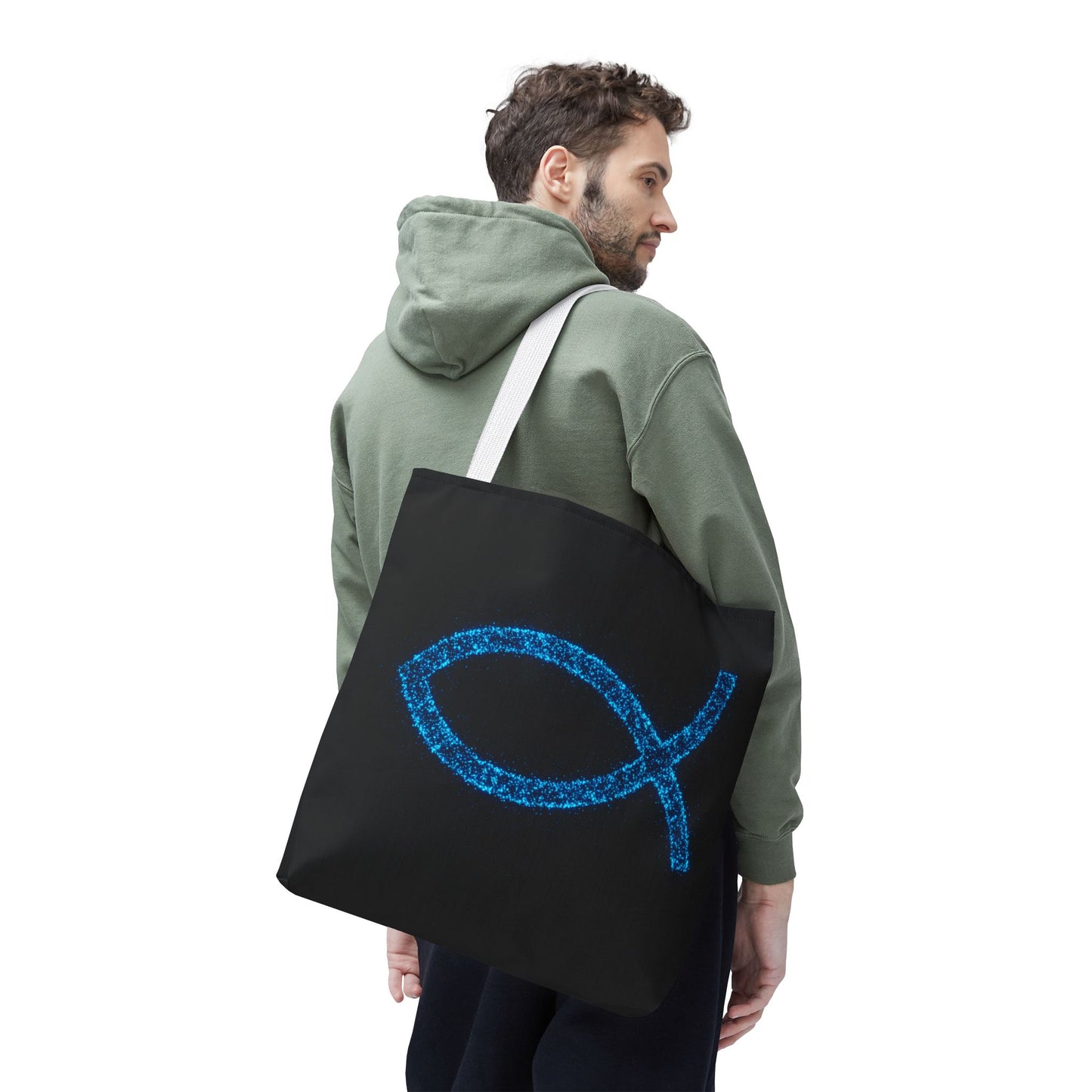 Sparkling Fish Symbol Tote Bag - Inspirational Vibes