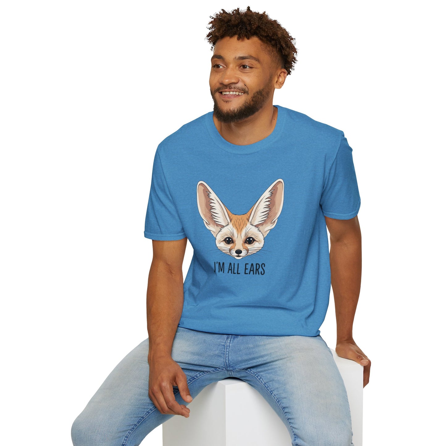 Fennec Fox Funny T-Shirt | I’m All Ears Animal Tee | Cute Pet Tee for Women Men | Unique Gift | Trending Animal Motif Shirt