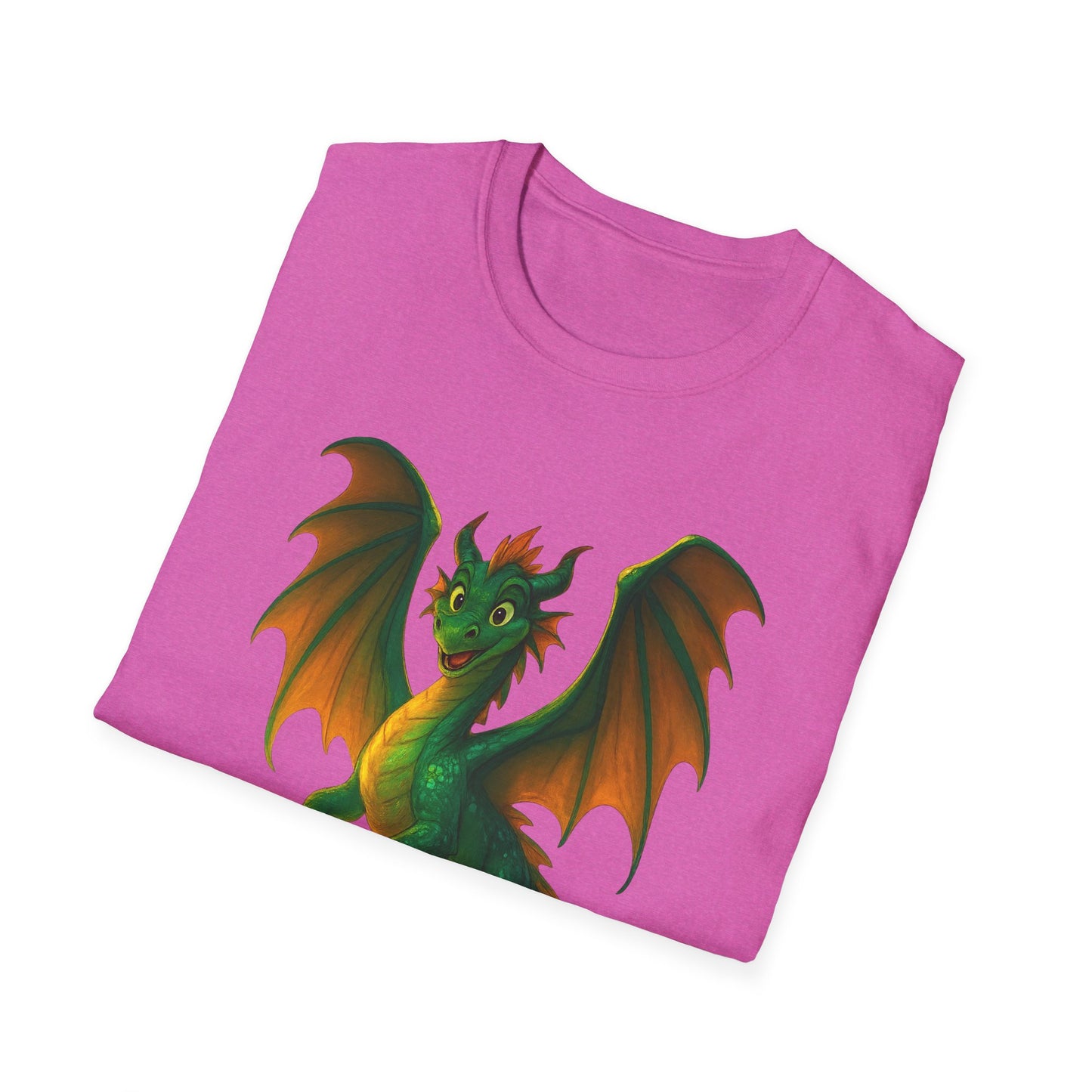Green Dragon Fantasy T-Shirt | Unisex Mythical Creature Tee | DnD Gamer Gift | Cool Dragon Shirt | Magic RPG Nerdy Graphic Tee