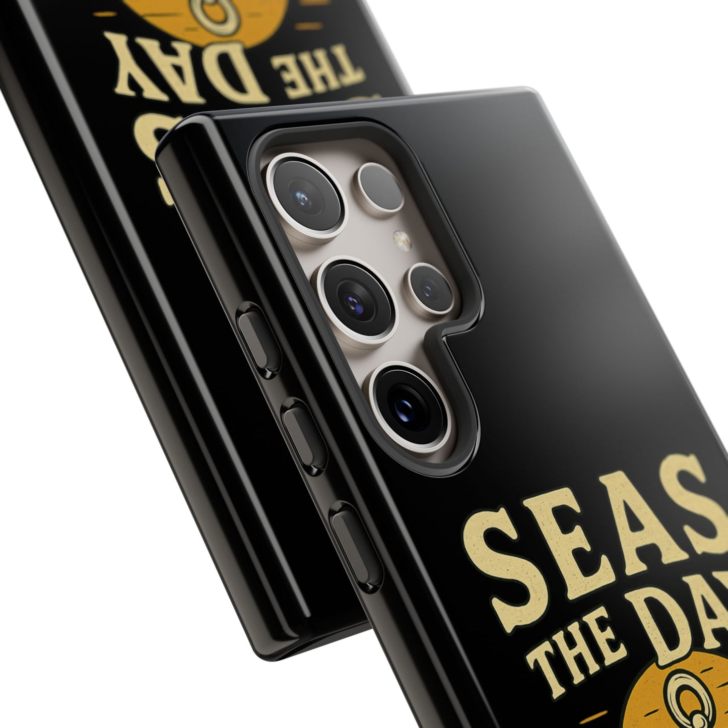 Seas the Day Samsung Case – Nautical Phone Case – Anchor Pun Gift – Ocean Lover Accessory – Motivational Phone Cover – Beach Vibes Case