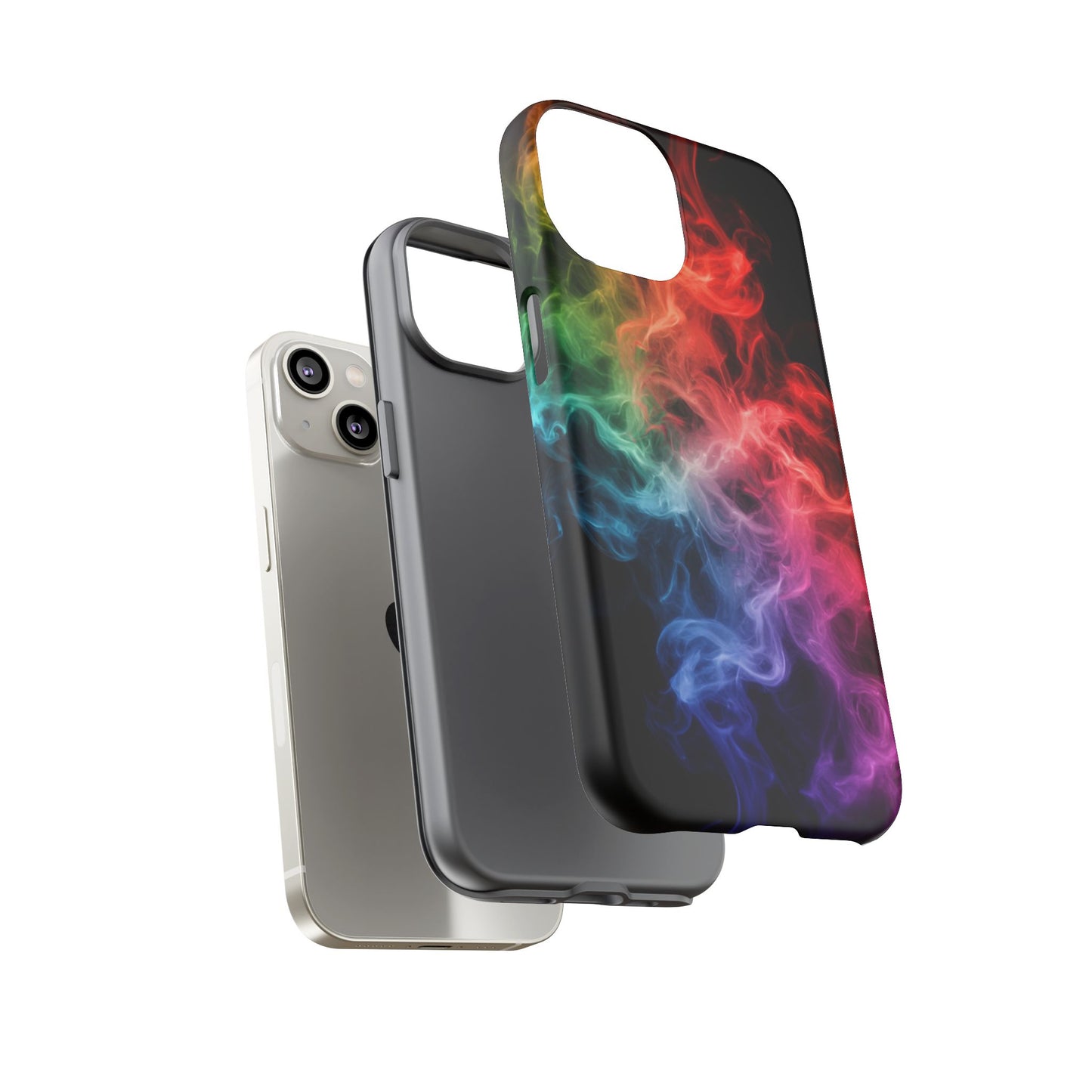 iPhone Case - Colorful Smoke Design