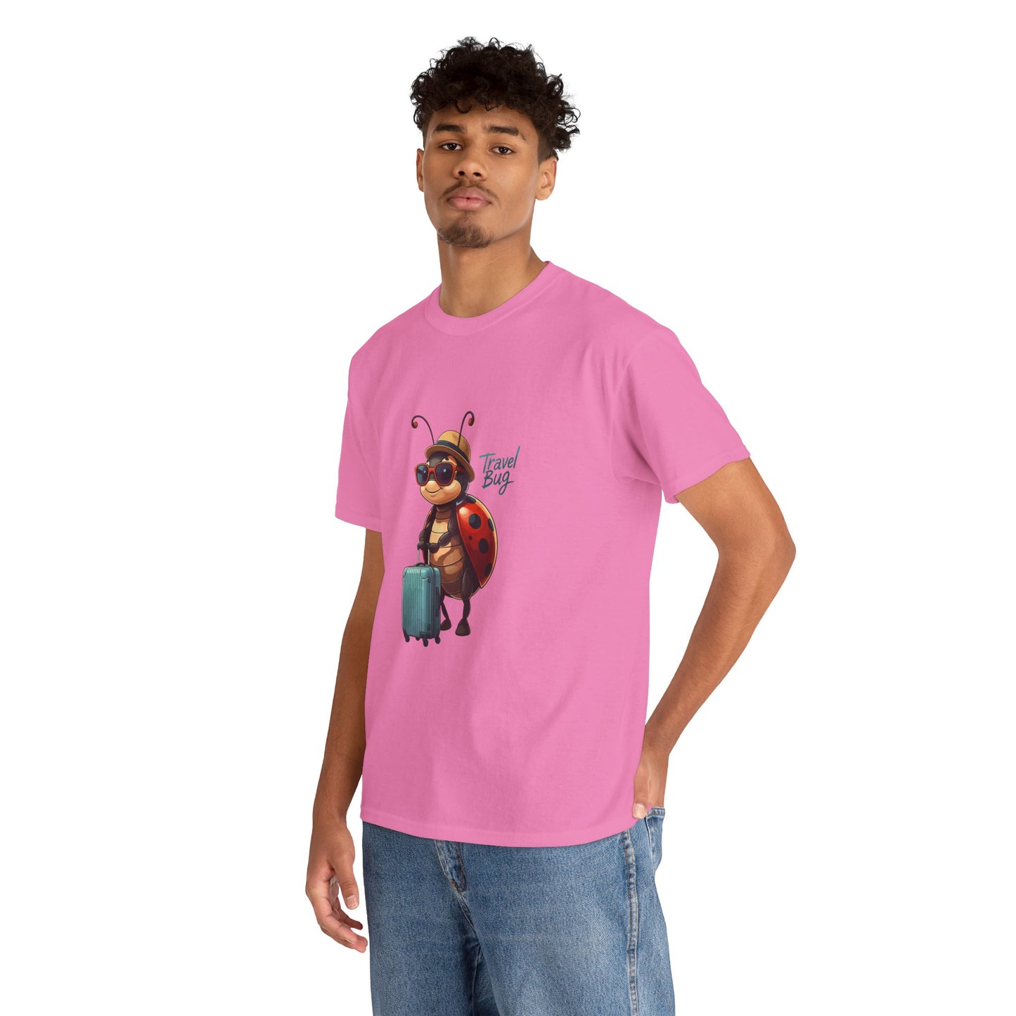 Travel Bug T-Shirt – Cute Ladybug Travel Tee | Funny Wanderlust Shirt for Travel Lovers | Unisex Graphic Tee Gift for Adventurers