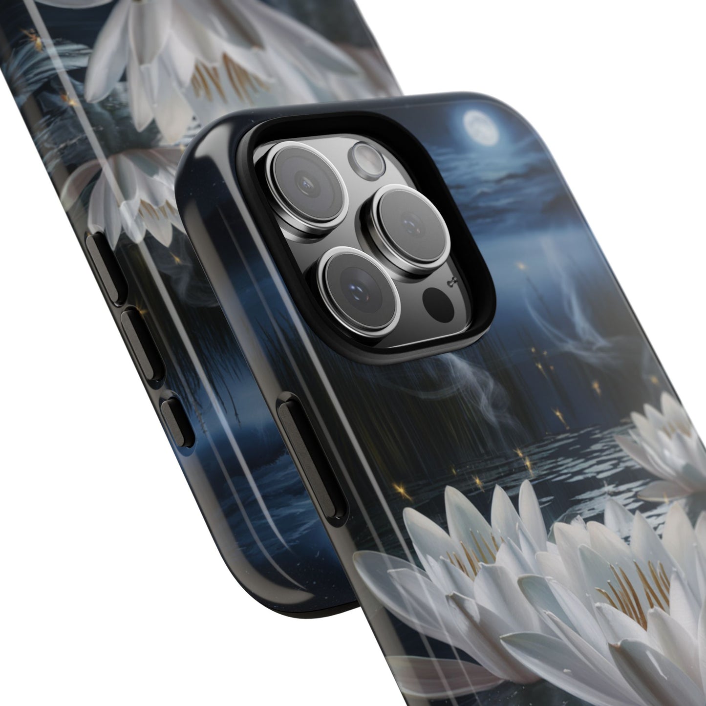 iPhone Case - Water Lilies Moonlight Design