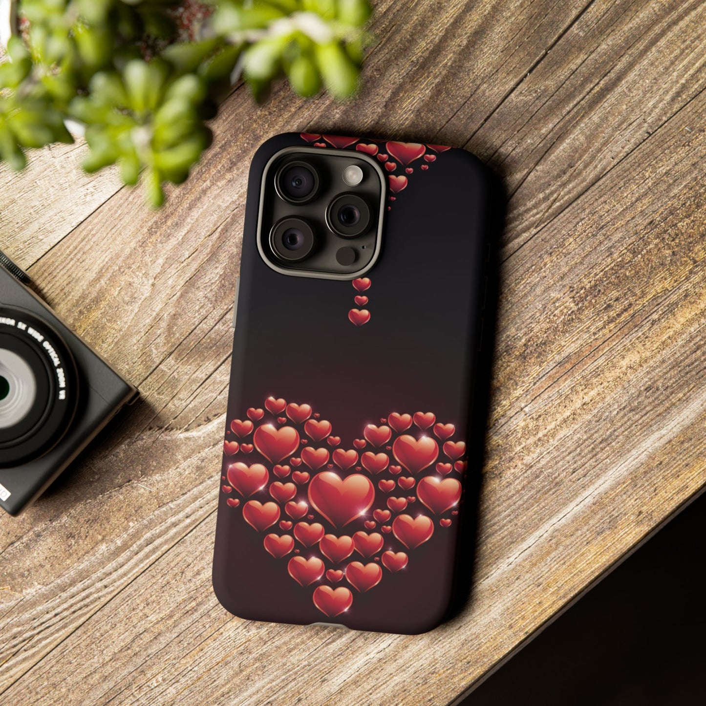 iPhone Case - Heart Made Out of Hearts Design