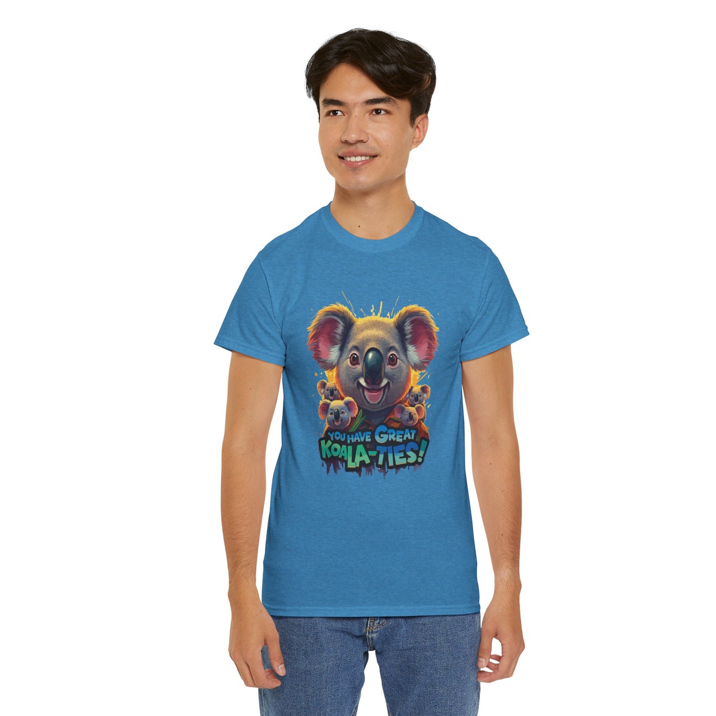 You Have Great Koala‑ties Tee – Cute Koala Pun T‑Shirt, Animal Lover Gift, Funny Wildlife Graphic, Unisex Casual Tee