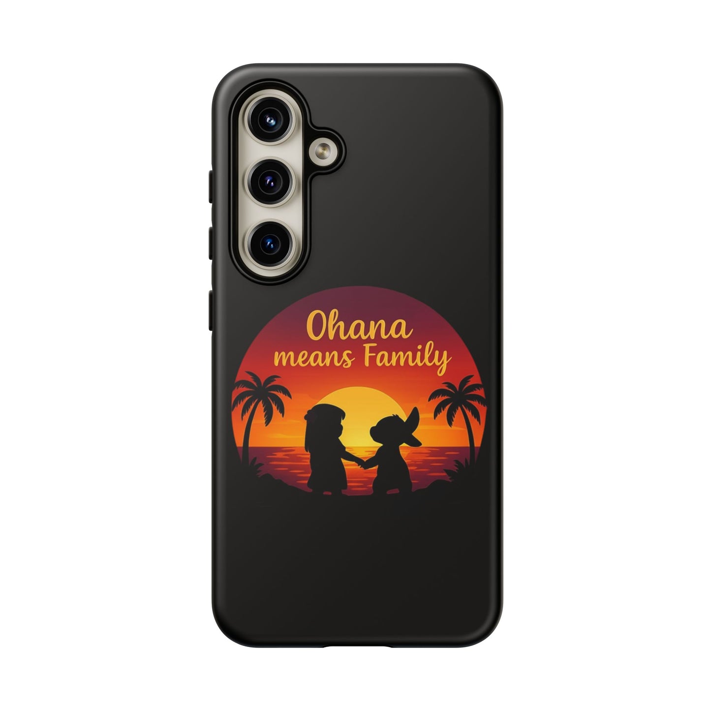 Ohana Means Family Samsung Case – Cute Hawaii Sunset Phone Cover – Lilo and Stitch-Inspired Gift – Protective Case for Galaxy S Series