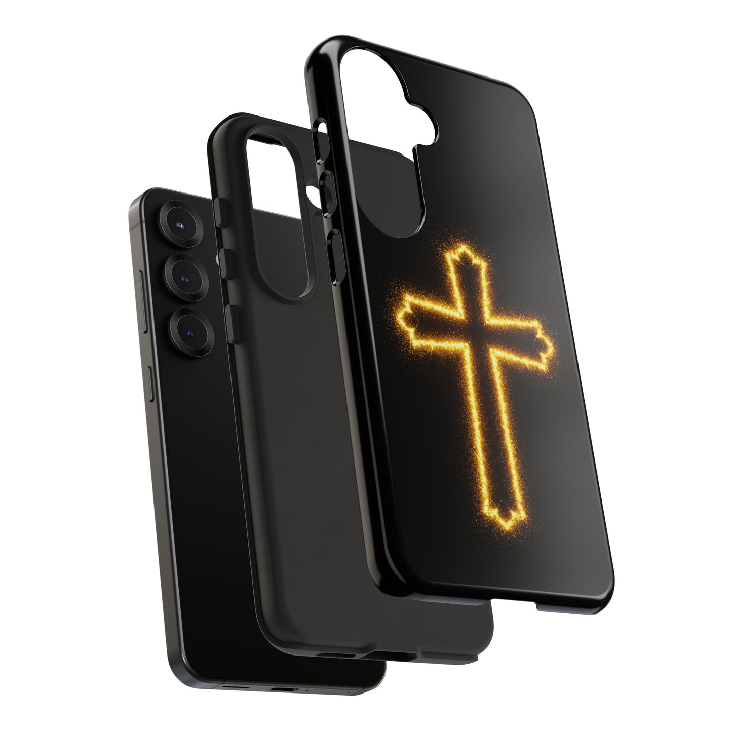 Glow-in-the-Dark Cross Samsung Phone Case - Tough Samsung Cases for Faithful Protection