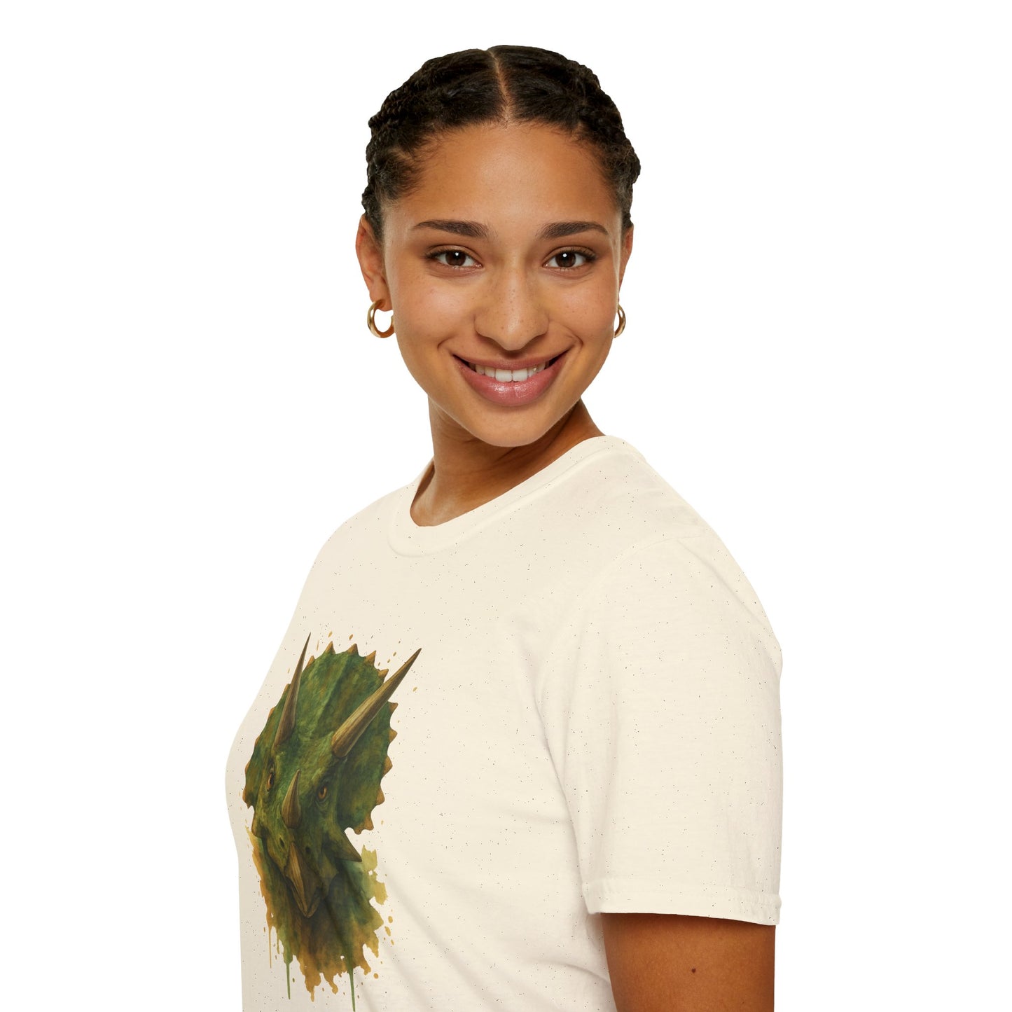 Watercolor Triceratops Dinosaur Shirt | Prehistoric Dino Tee for Women Men and Kids | Unique Gift, Nature Lover T-Shirt