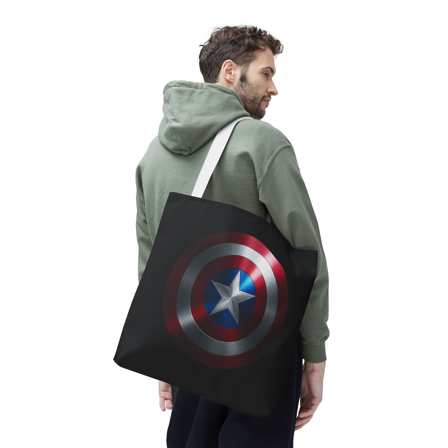 Heroic Shield Tote Bag - Stylish Marvel-Inspired Carryall for Fans