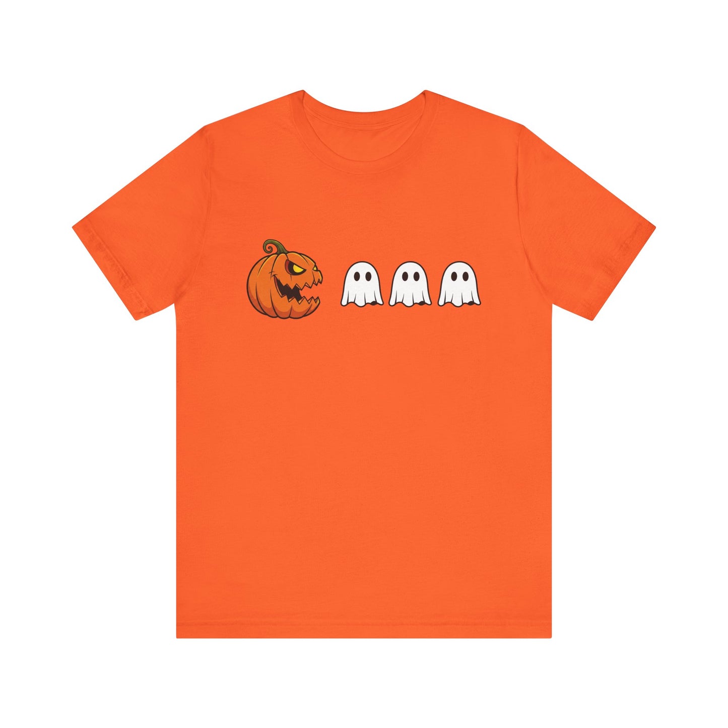 Pumpkin Pac-Man Shirt, Halloween Arcade Tee, Pumpkin Chase Ghosts Tee, Retro Gaming Halloween, Spooky Season Shirt, Vintage Game Pumpkin Top
