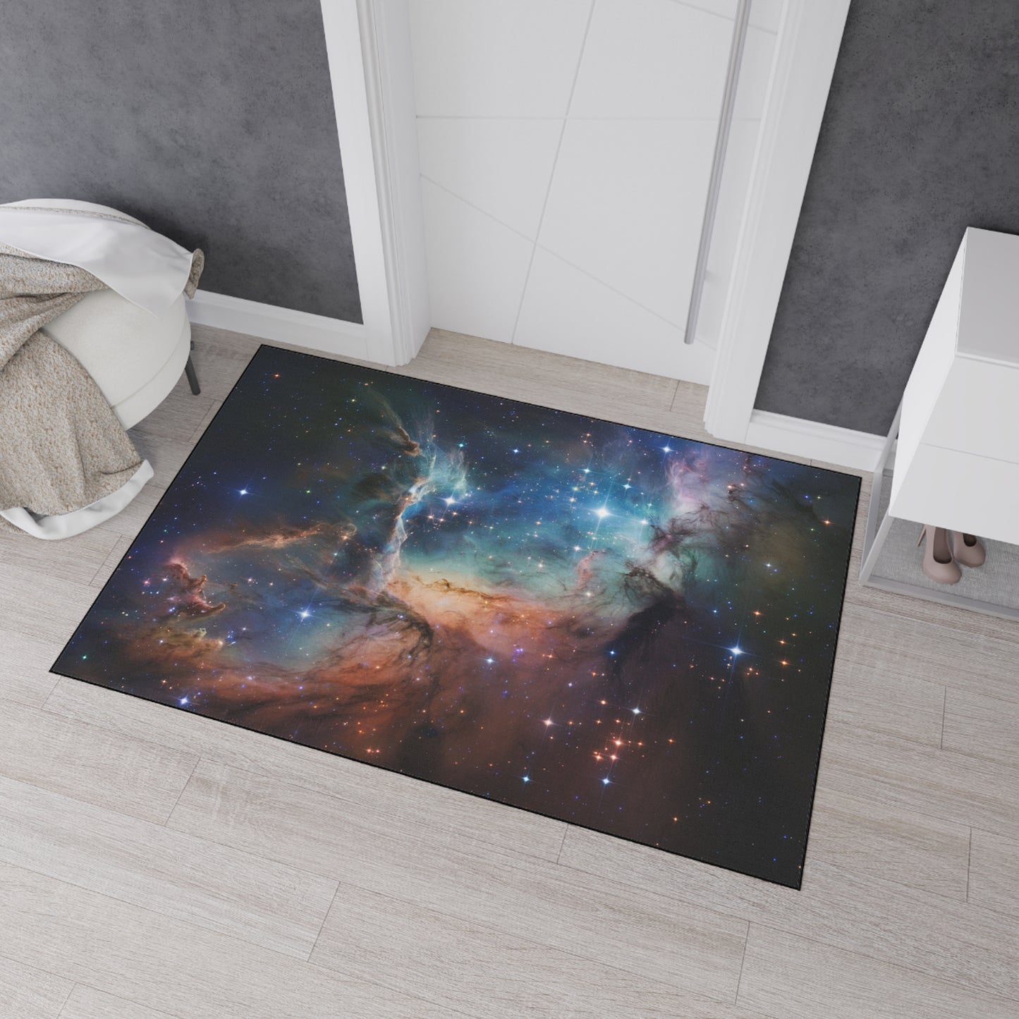 Floor Mat Space Door Mat Cosmic Welcome Mat Galactic Floor Mat Starry Welcome Mat