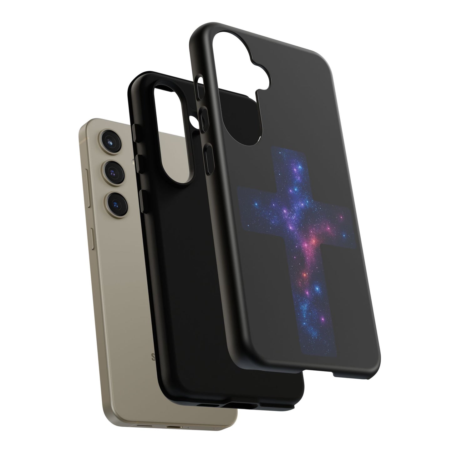 Samsung Phone Case - Galactic Cross Case Christian Phone Case Spiritual Samsung Case Religious Accessory Gift for Believers