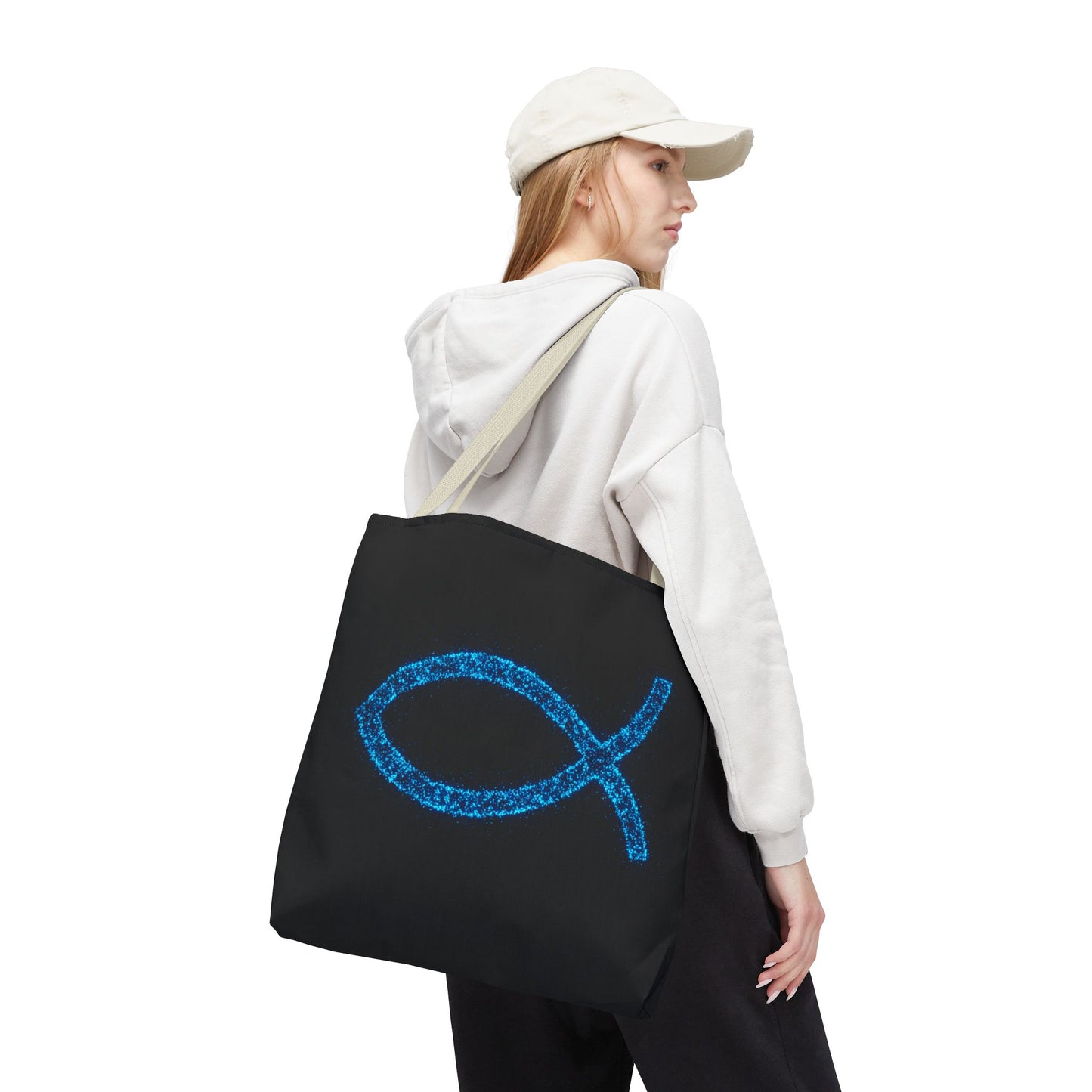 Sparkling Fish Symbol Tote Bag - Inspirational Vibes