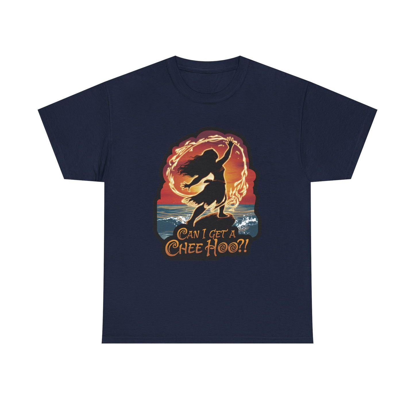 Can I Get a Chee Hoo Shirt – Hawaiian Island Vibes Tee – Hula Dancer Sunset Graphic T-Shirt – Polynesian Luau Party Unisex Top