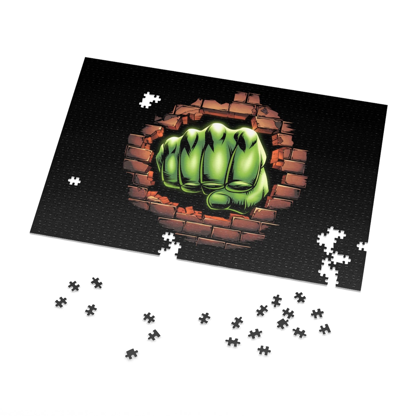 Green Jigsaw Puzzle Comic Book Game Geeky Puzzle for Geeks