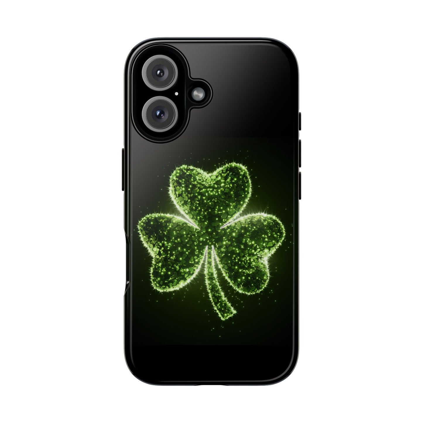 iPhone Tough Case - Shiny Shamrock Design