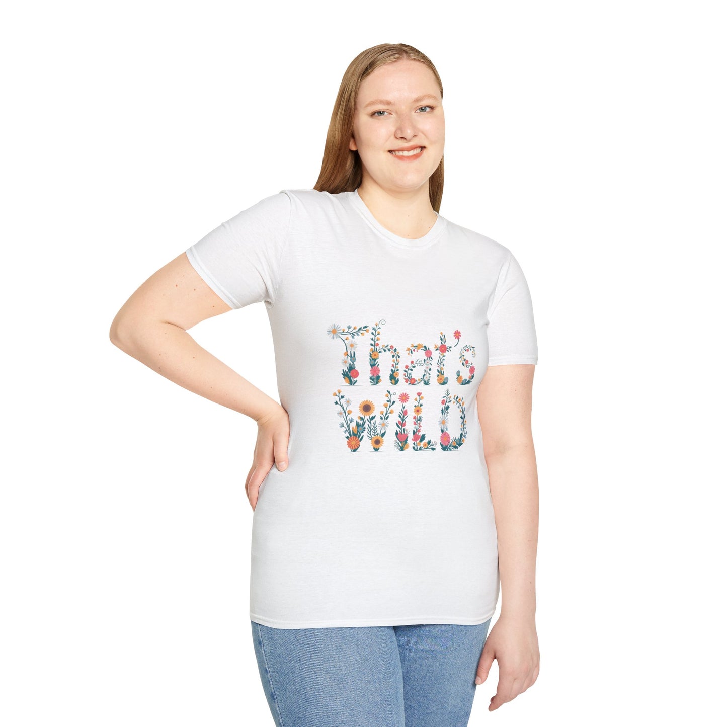 Cottagecore Floral ‘That’s Wild’ Graphic Tee • Wildflower Nature Shirt • Retro Bloom T‑shirt • Botanical Cottagecore Aesthetic Gift