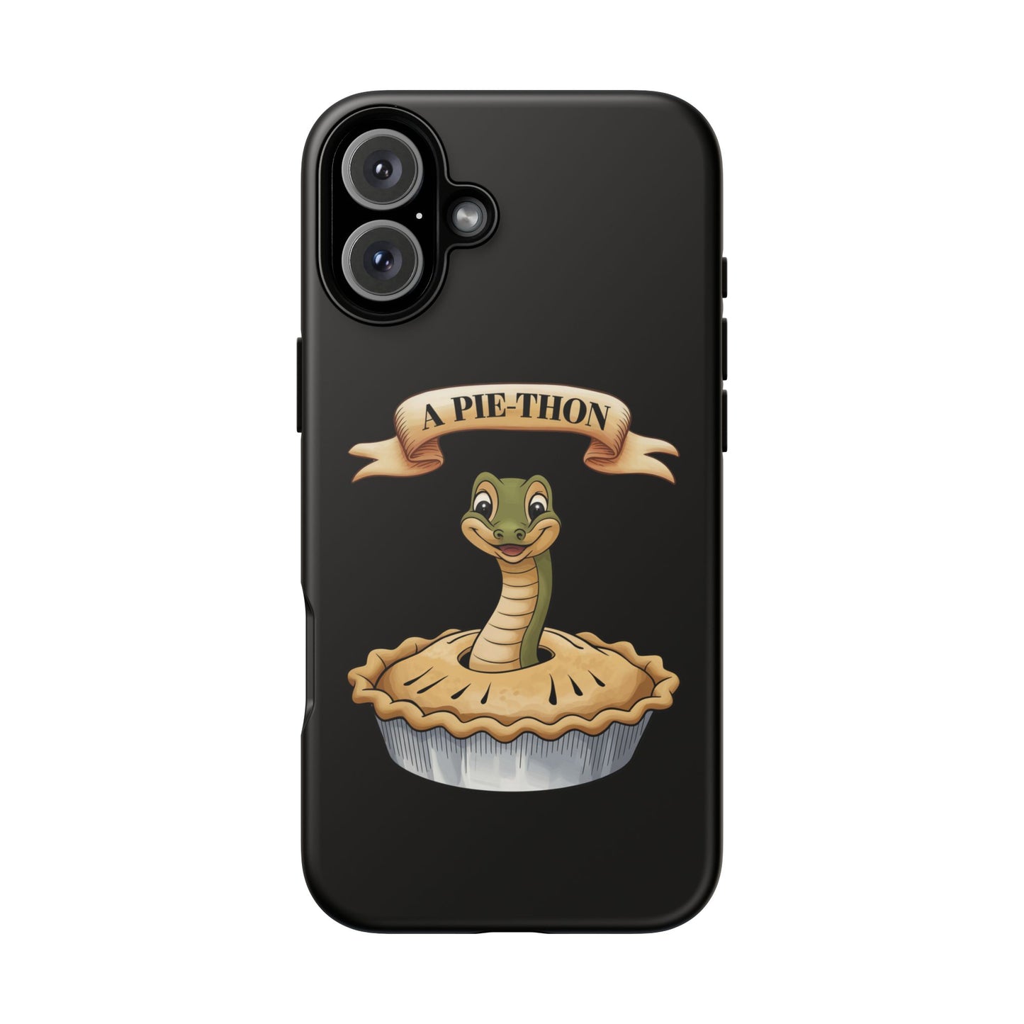 iPhone Case - 'Pie-Thon' Snake Pie Funny Tough Case