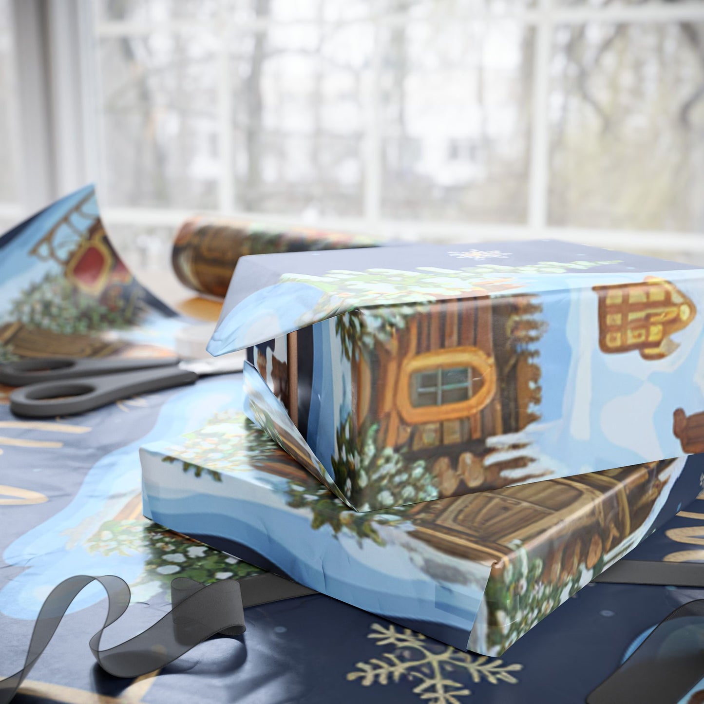 Christmas Wrapping Papers, Holiday Gift Wrap, Festive Packaging Supplies, Xmas Present Paper, Yule Love This Design