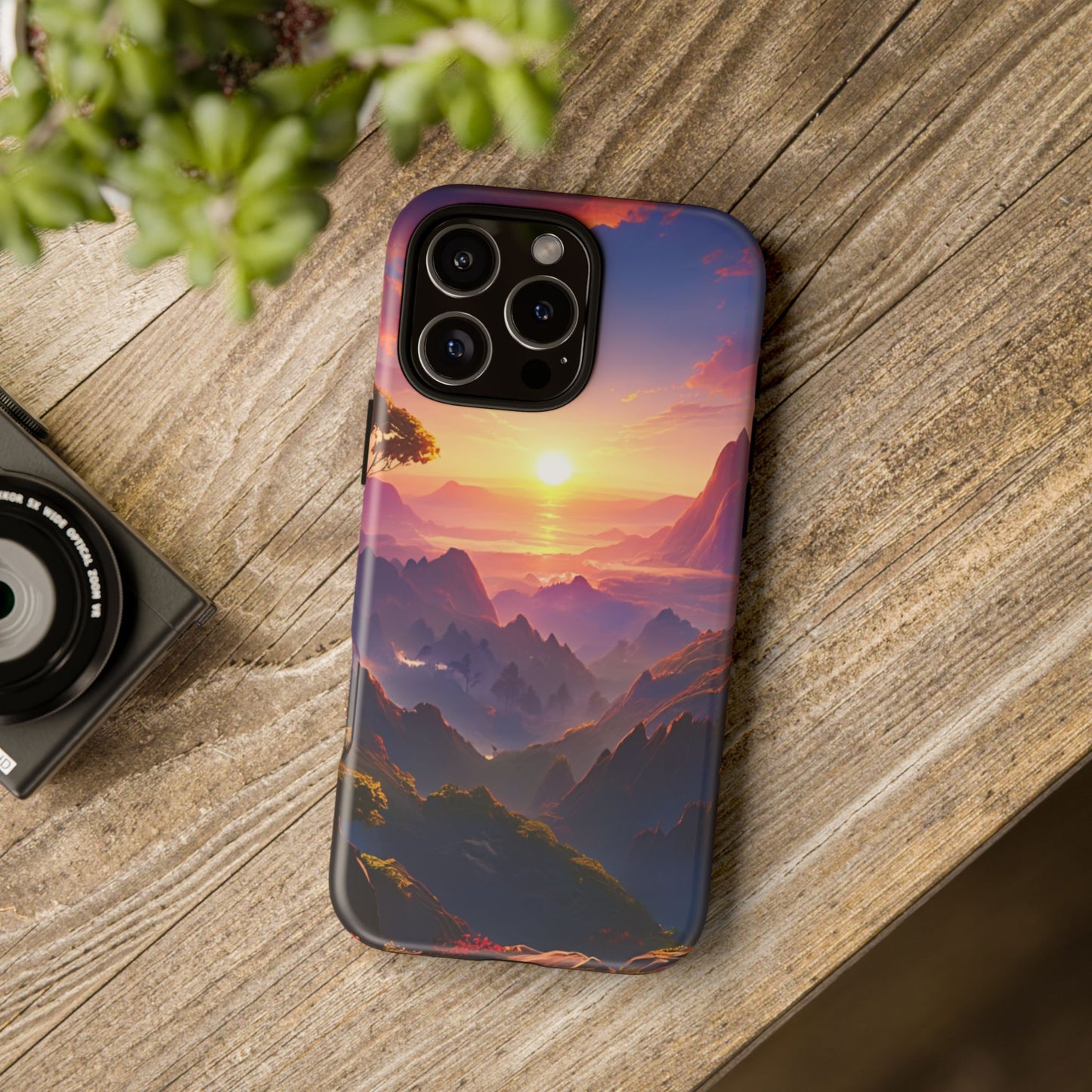 iPhone Tough Case - Artistic Sunset Landscape